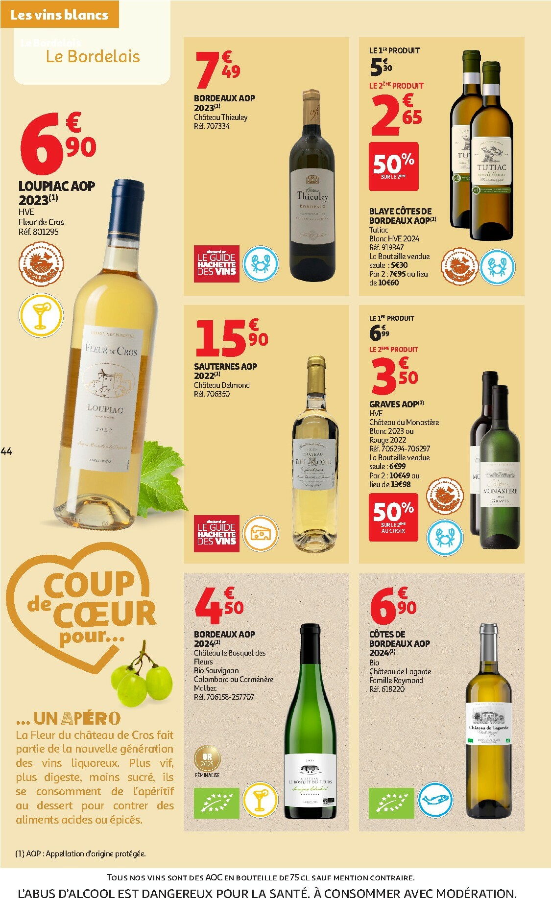 auchan - Catalogue Auchan - Foire aux Vins d'Automne valable du 30/09 au 12/10 - page: 44