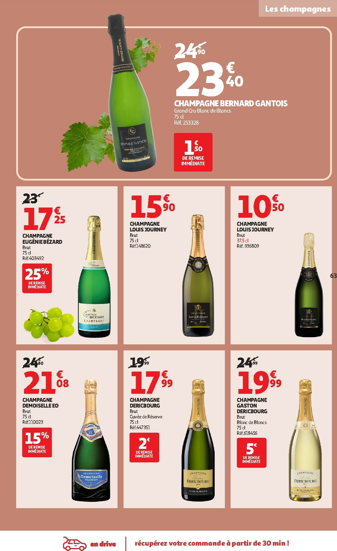 auchan - Catalogue Auchan - Foire aux Vins d'Automne valable du 30/09 au 12/10 - page: 63