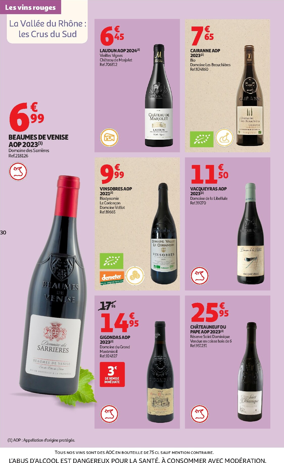 auchan - Catalogue Auchan - Foire aux Vins d'Automne valable du 30/09 au 12/10 - page: 30