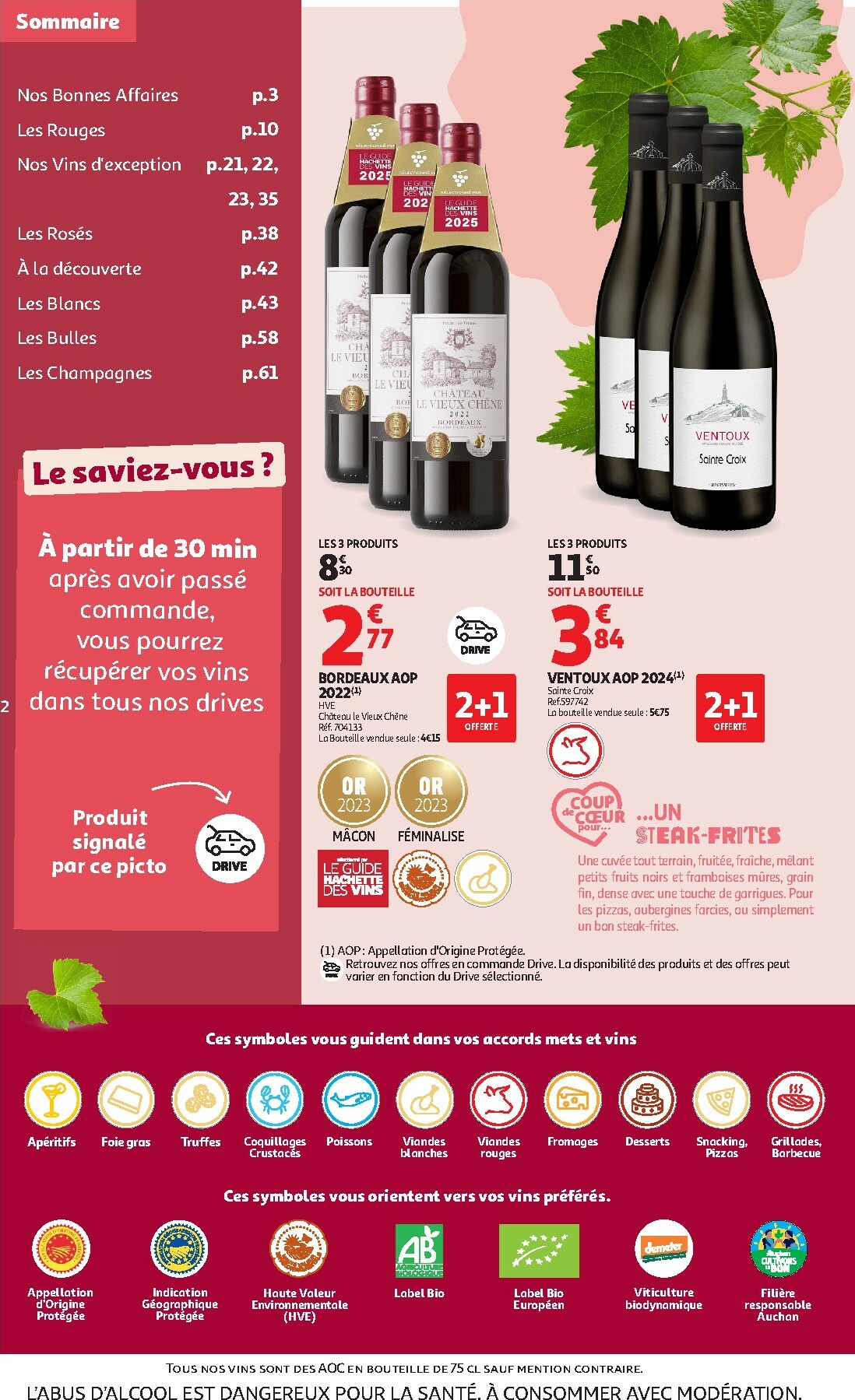 auchan - Catalogue Auchan - Foire aux Vins d'Automne valable du 30/09 au 12/10 - page: 2