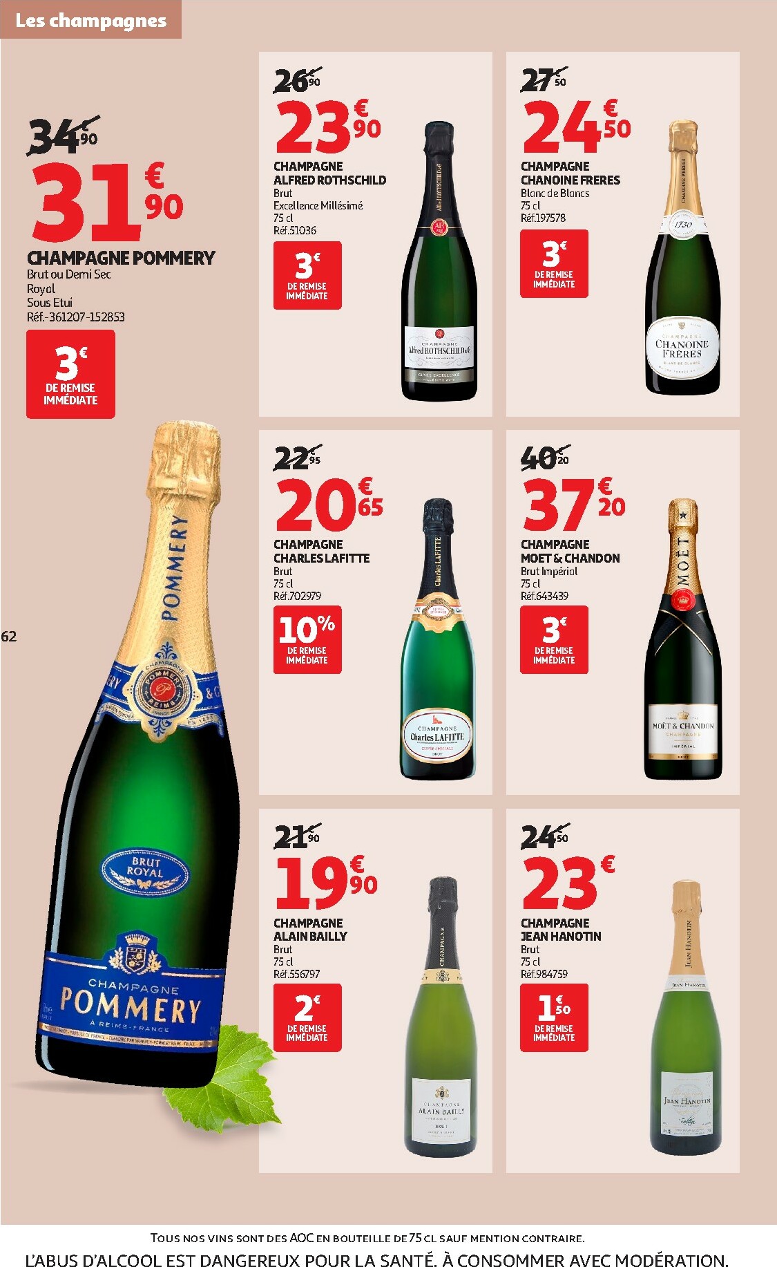 auchan - Catalogue Auchan - Foire aux Vins d'Automne valable du 30/09 au 12/10 - page: 62