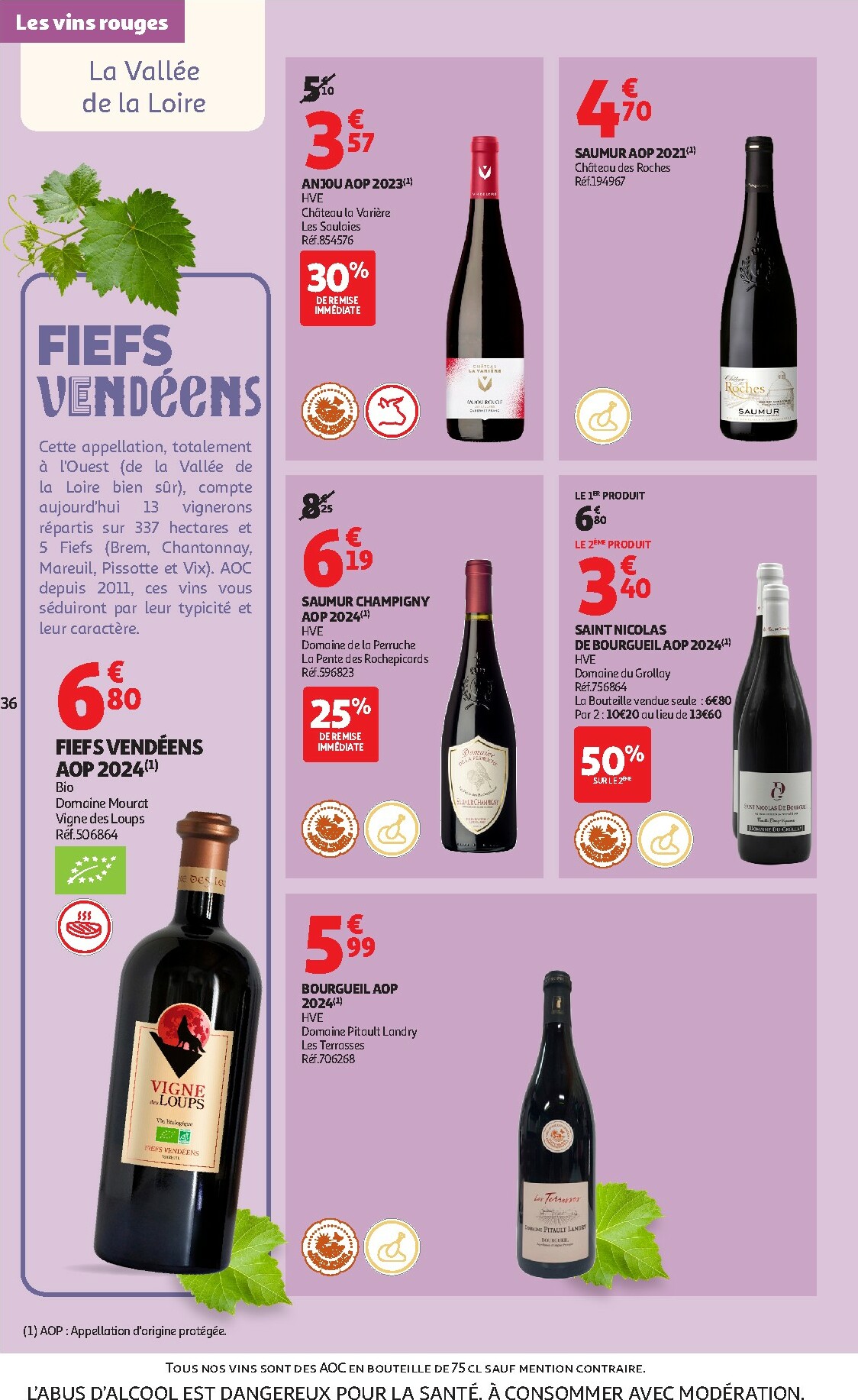 auchan - Catalogue Auchan - Foire aux Vins d'Automne valable du 30/09 au 12/10 - page: 36