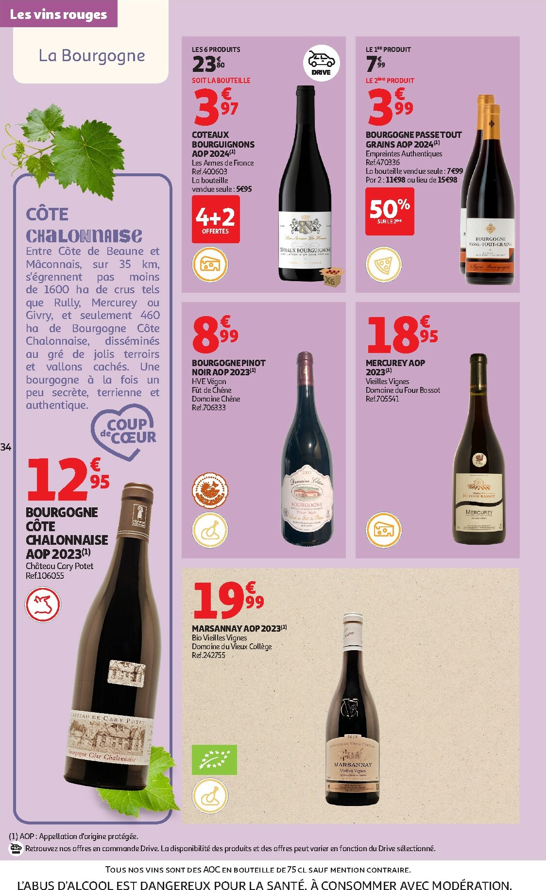 auchan - Catalogue Auchan - Foire aux Vins d'Automne valable du 30/09 au 12/10 - page: 34