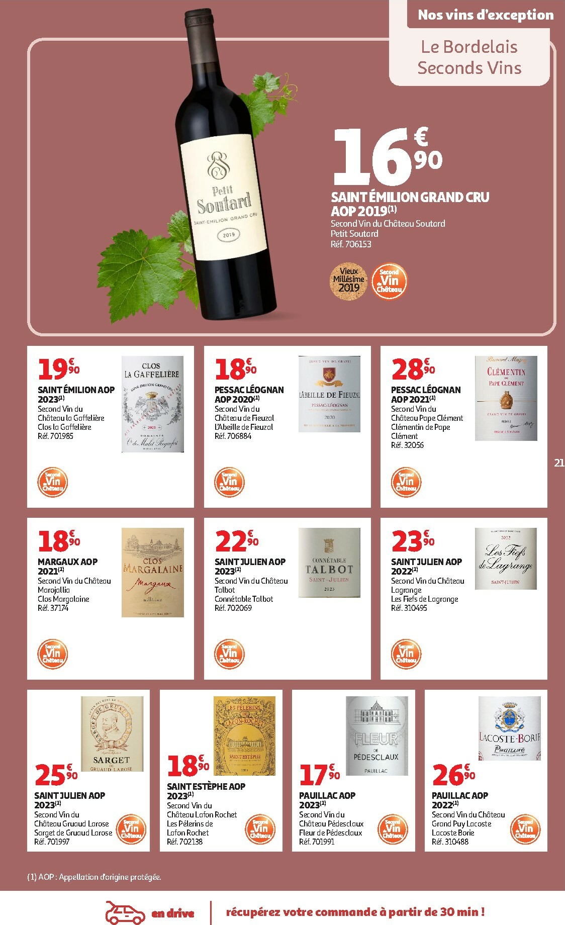 auchan - Catalogue Auchan - Foire aux Vins d'Automne valable du 30/09 au 12/10 - page: 21