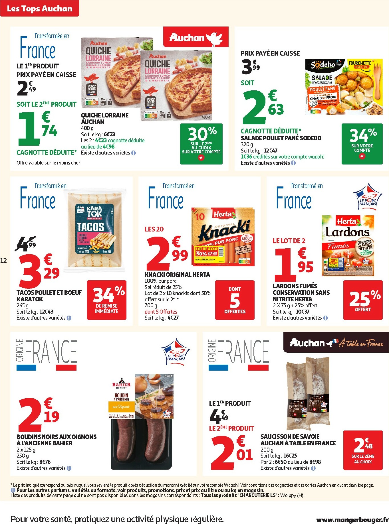 auchan - Catalogue Auchan supermarché - Les Halles d'automne dans votre super valable du 30/09 au 11/10 - page: 12
