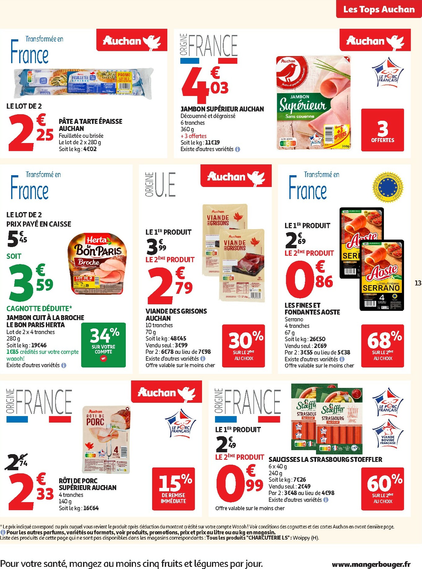 auchan - Catalogue Auchan supermarché - Les Halles d'automne dans votre super valable du 30/09 au 11/10 - page: 13