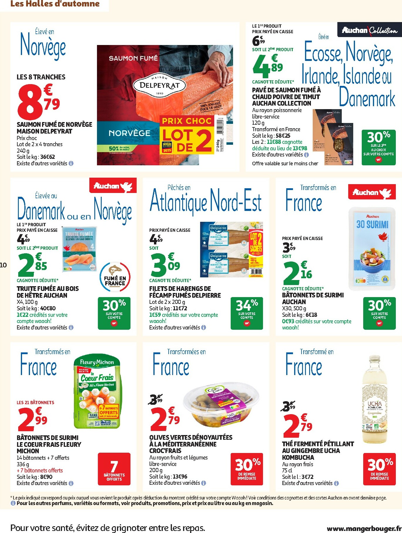 auchan - Catalogue Auchan supermarché - Les Halles d'automne dans votre super valable du 30/09 au 11/10 - page: 10