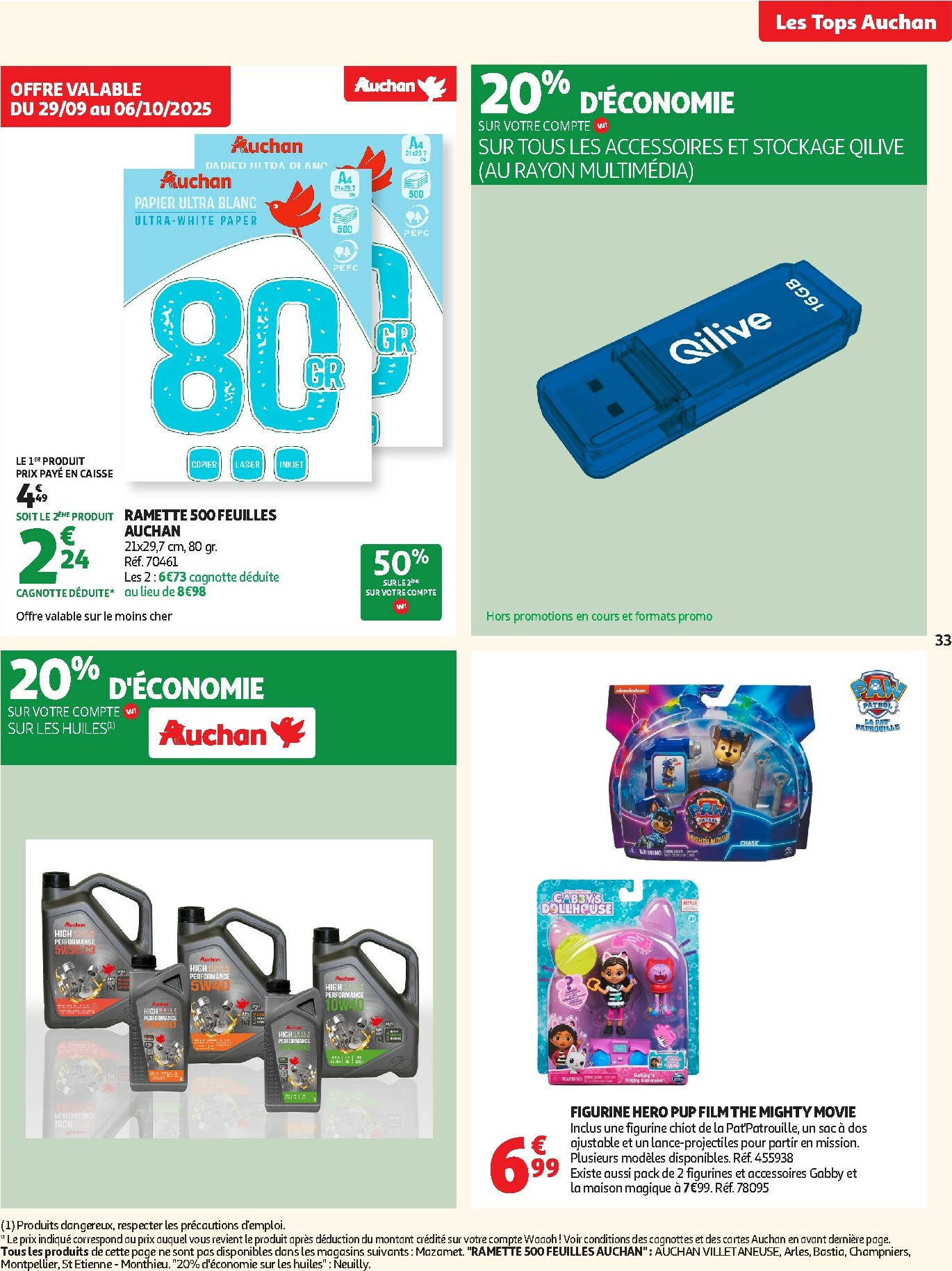auchan - Catalogue Auchan supermarché - Les Halles d'automne dans votre super valable du 30/09 au 11/10 - page: 33