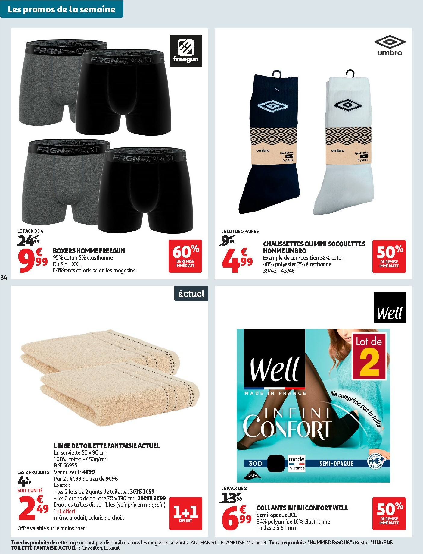 auchan - Catalogue Auchan supermarché - Les Halles d'automne dans votre super valable du 30/09 au 11/10 - page: 34