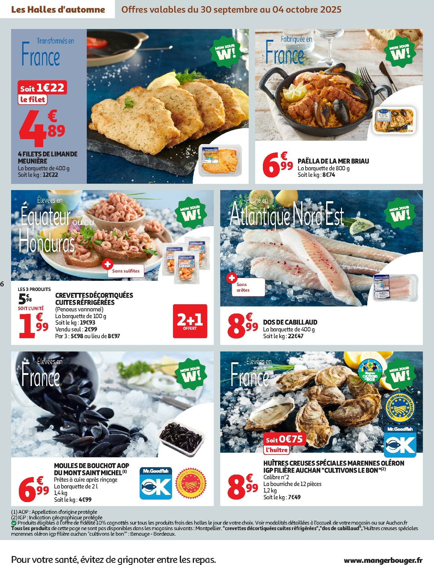auchan - Catalogue Auchan supermarché - Les Halles d'automne dans votre super valable du 30/09 au 11/10 - page: 6