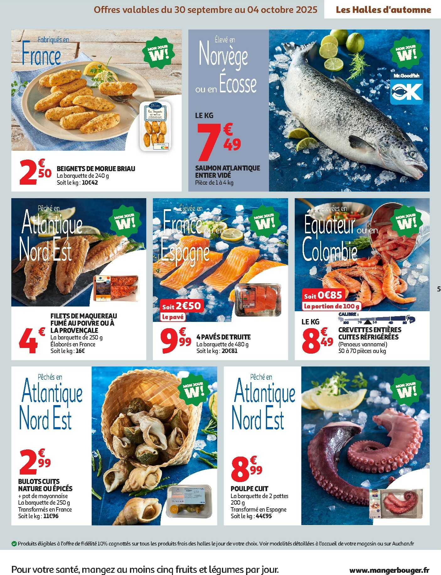 auchan - Catalogue Auchan supermarché - Les Halles d'automne dans votre super valable du 30/09 au 11/10 - page: 5