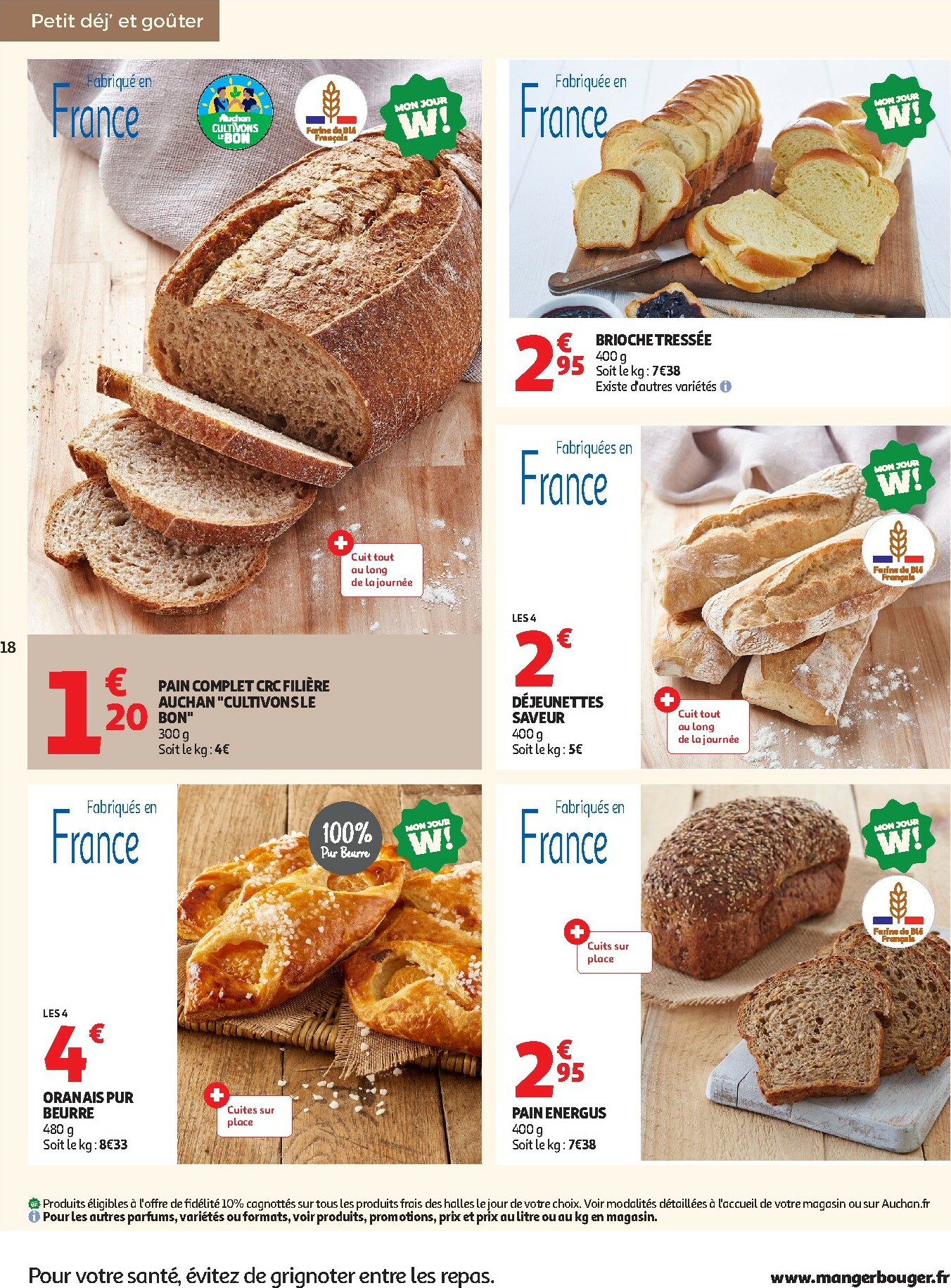 auchan - Catalogue Auchan - Des petits prix pour les grands moments de la journée valable du 07/10 au 19/10 - page: 18