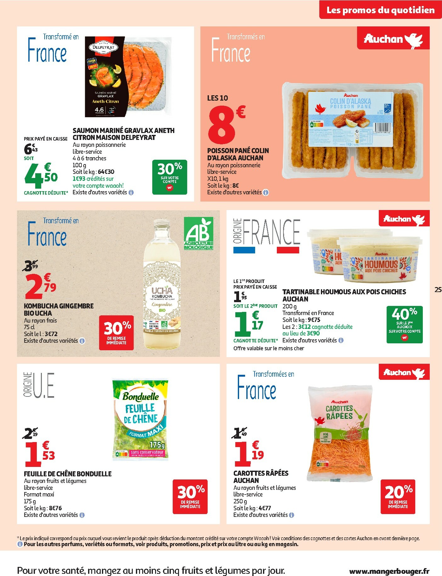 auchan - Catalogue Auchan - Des petits prix pour les grands moments de la journée valable du 07/10 au 19/10 - page: 25