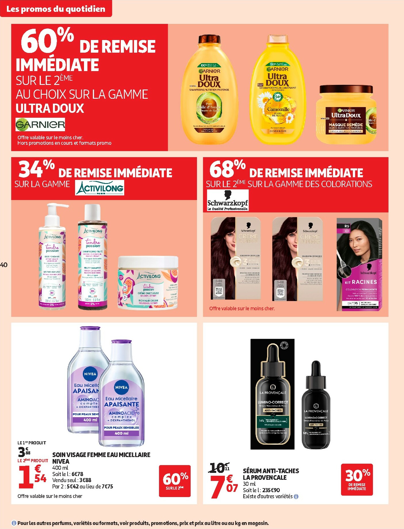 auchan - Catalogue Auchan - Des petits prix pour les grands moments de la journée valable du 07/10 au 19/10 - page: 40
