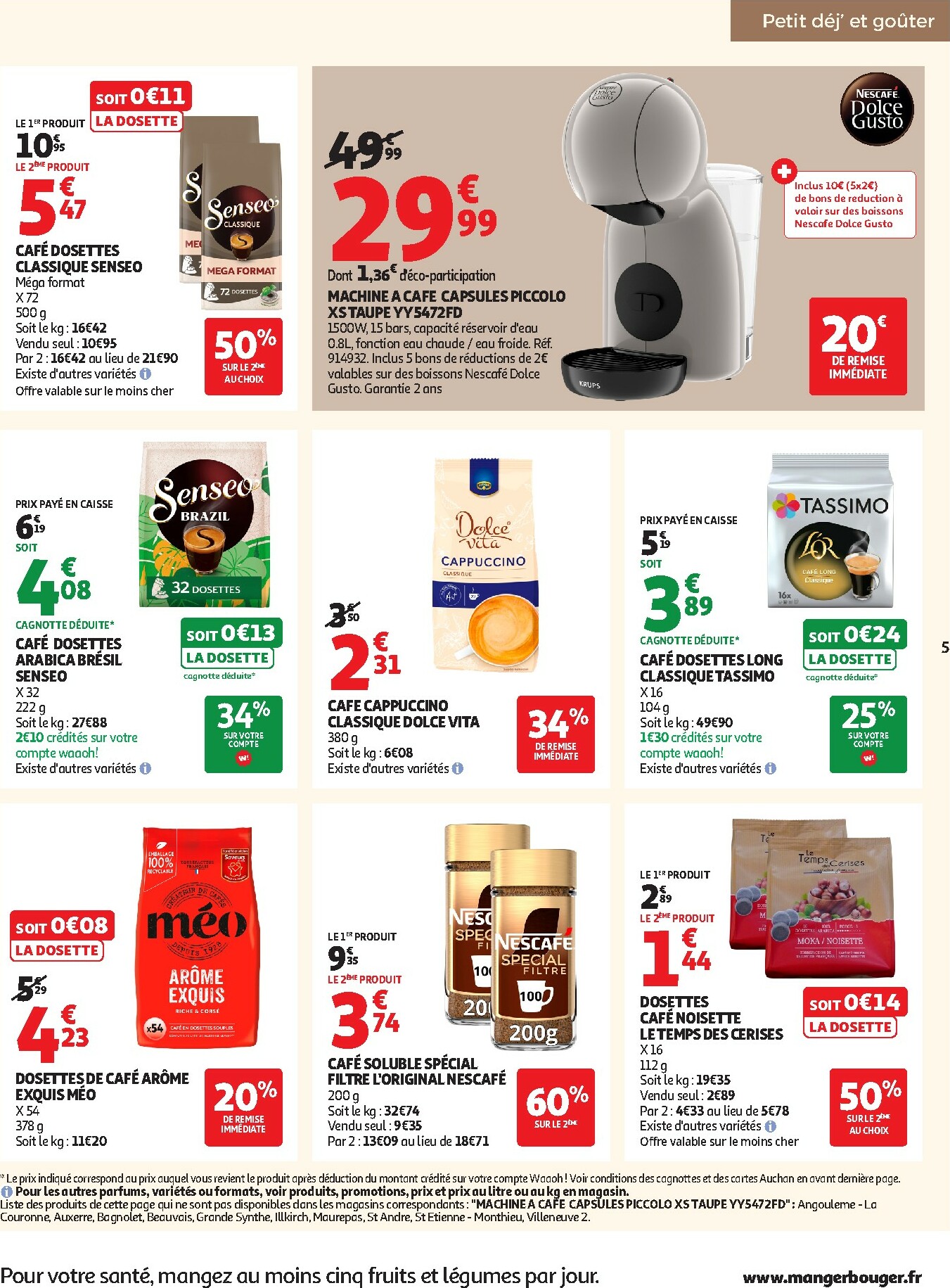 auchan - Catalogue Auchan - Des petits prix pour les grands moments de la journée valable du 07/10 au 19/10 - page: 5