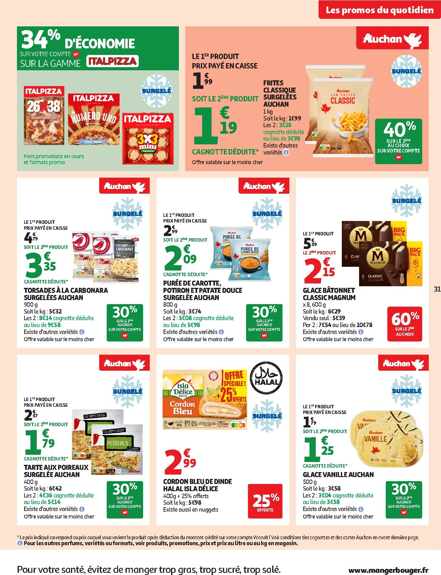 auchan - Catalogue Auchan - Des petits prix pour les grands moments de la journée valable du 07/10 au 19/10 - page: 31