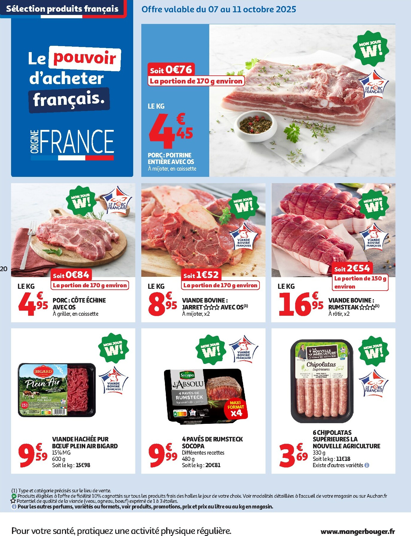auchan - Catalogue Auchan - Des petits prix pour les grands moments de la journée valable du 07/10 au 19/10 - page: 20