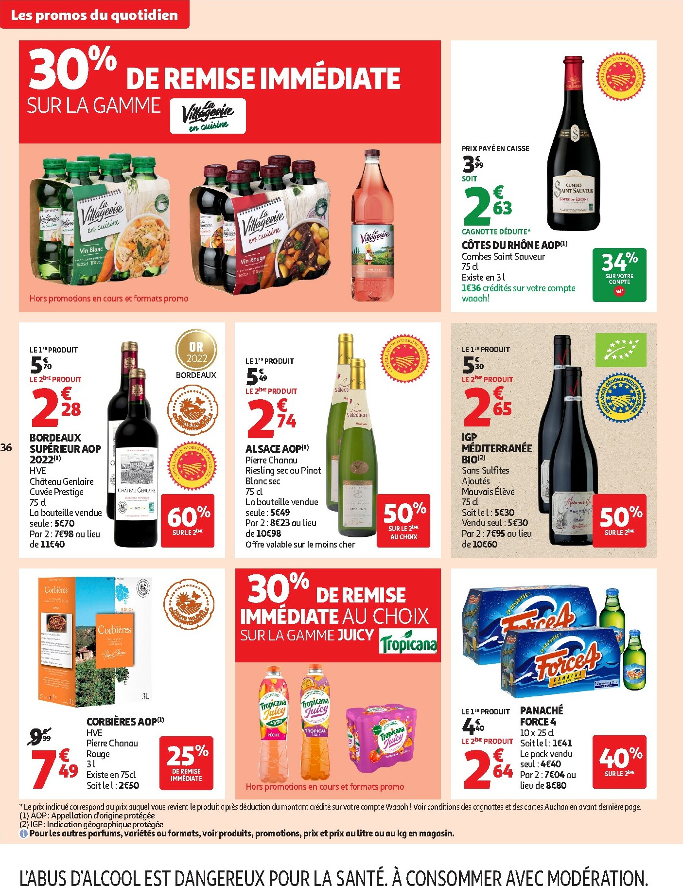 auchan - Catalogue Auchan - Des petits prix pour les grands moments de la journée valable du 07/10 au 19/10 - page: 36