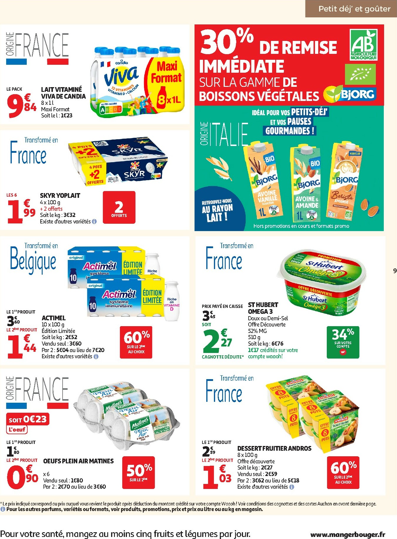 auchan - Catalogue Auchan - Des petits prix pour les grands moments de la journée valable du 07/10 au 19/10 - page: 9