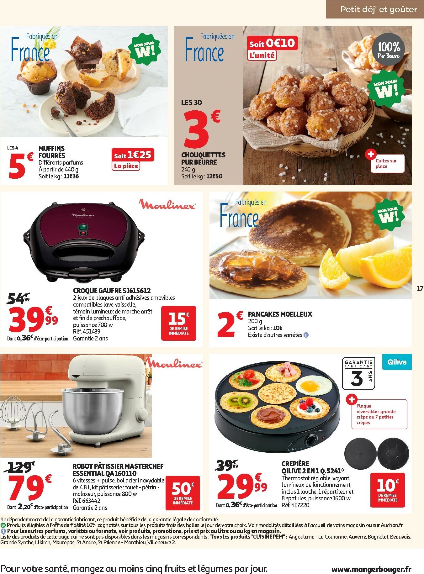 auchan - Catalogue Auchan - Des petits prix pour les grands moments de la journée valable du 07/10 au 19/10 - page: 17