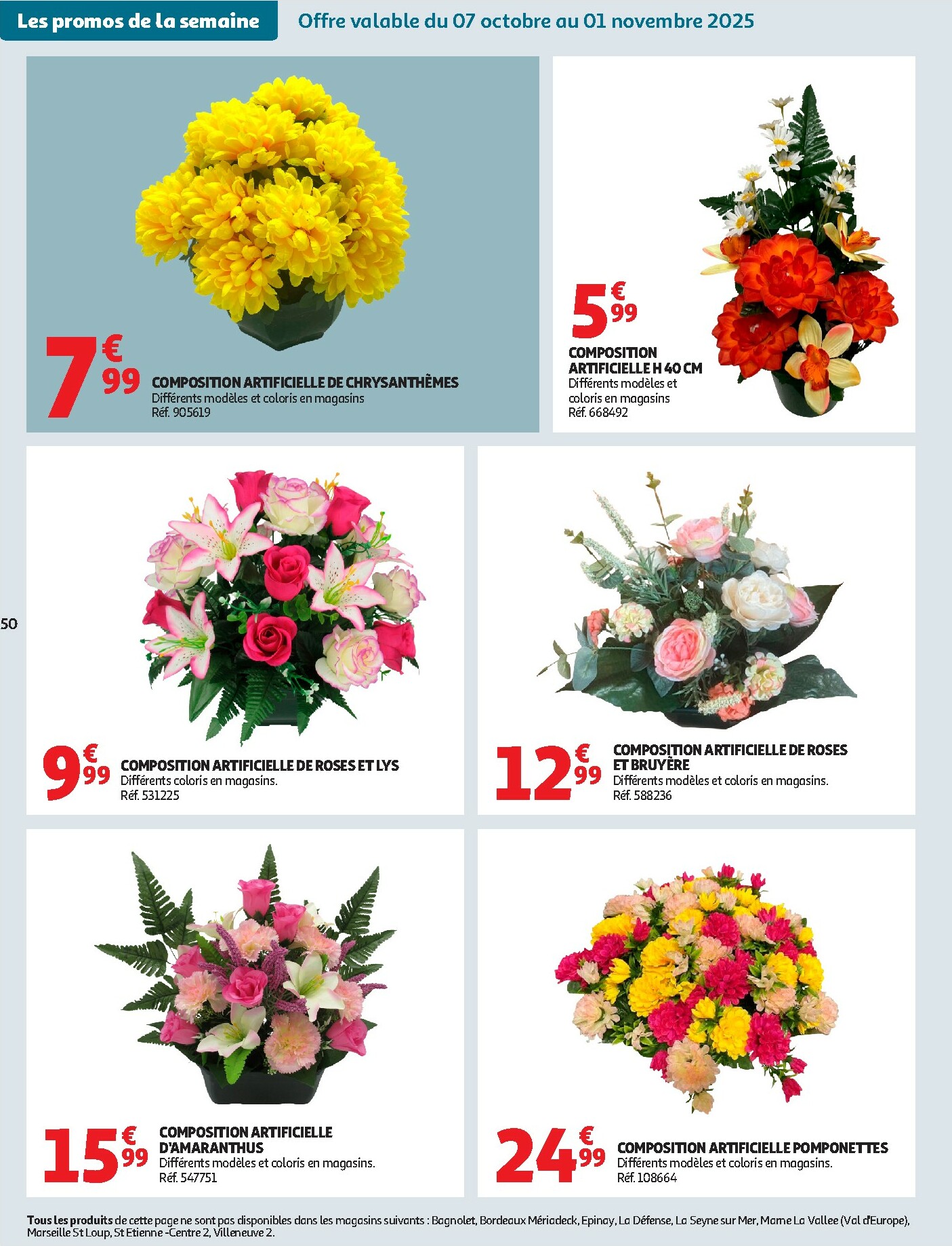 auchan - Catalogue Auchan - Des petits prix pour les grands moments de la journée valable du 07/10 au 19/10 - page: 50