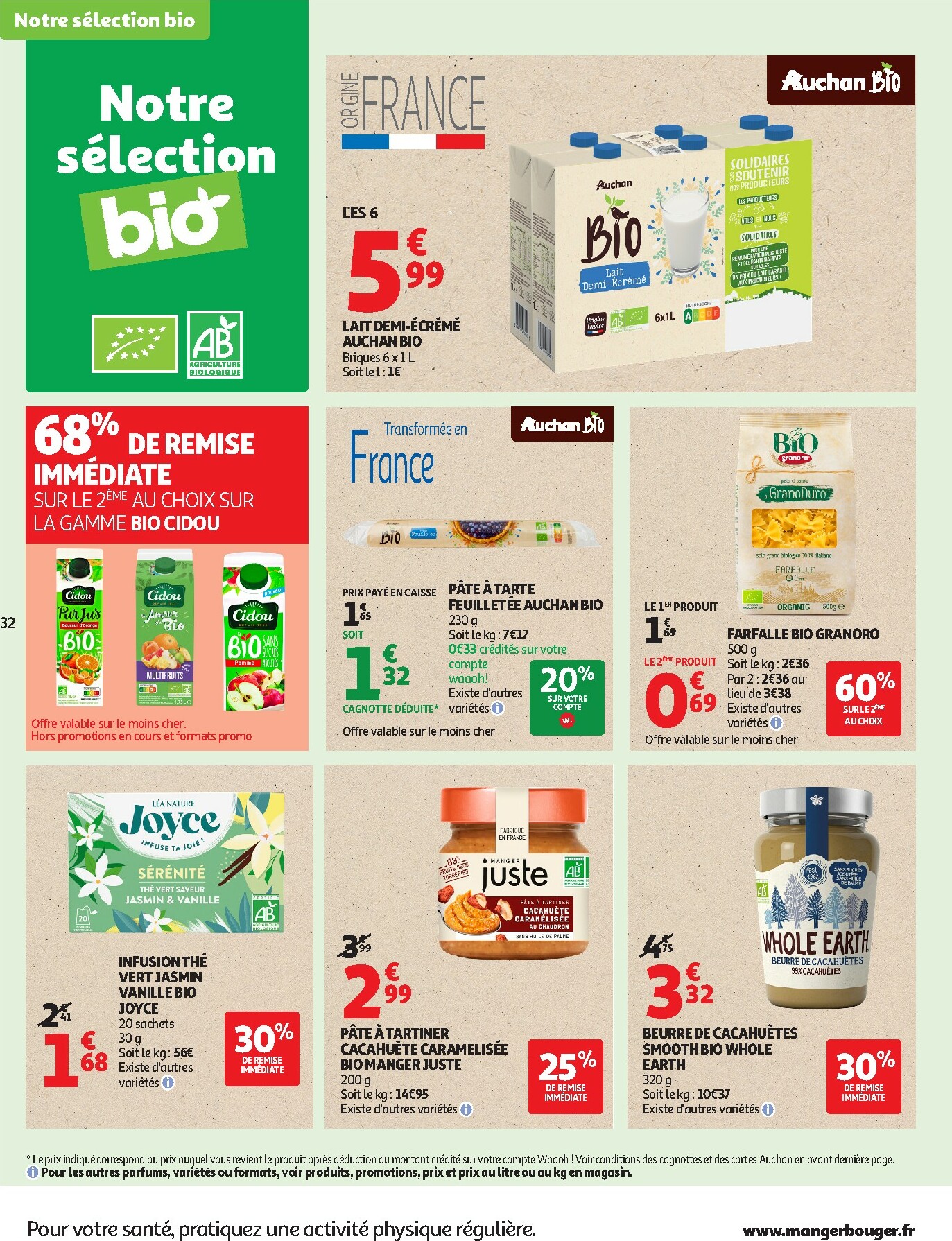 auchan - Catalogue Auchan - Des petits prix pour les grands moments de la journée valable du 07/10 au 19/10 - page: 32