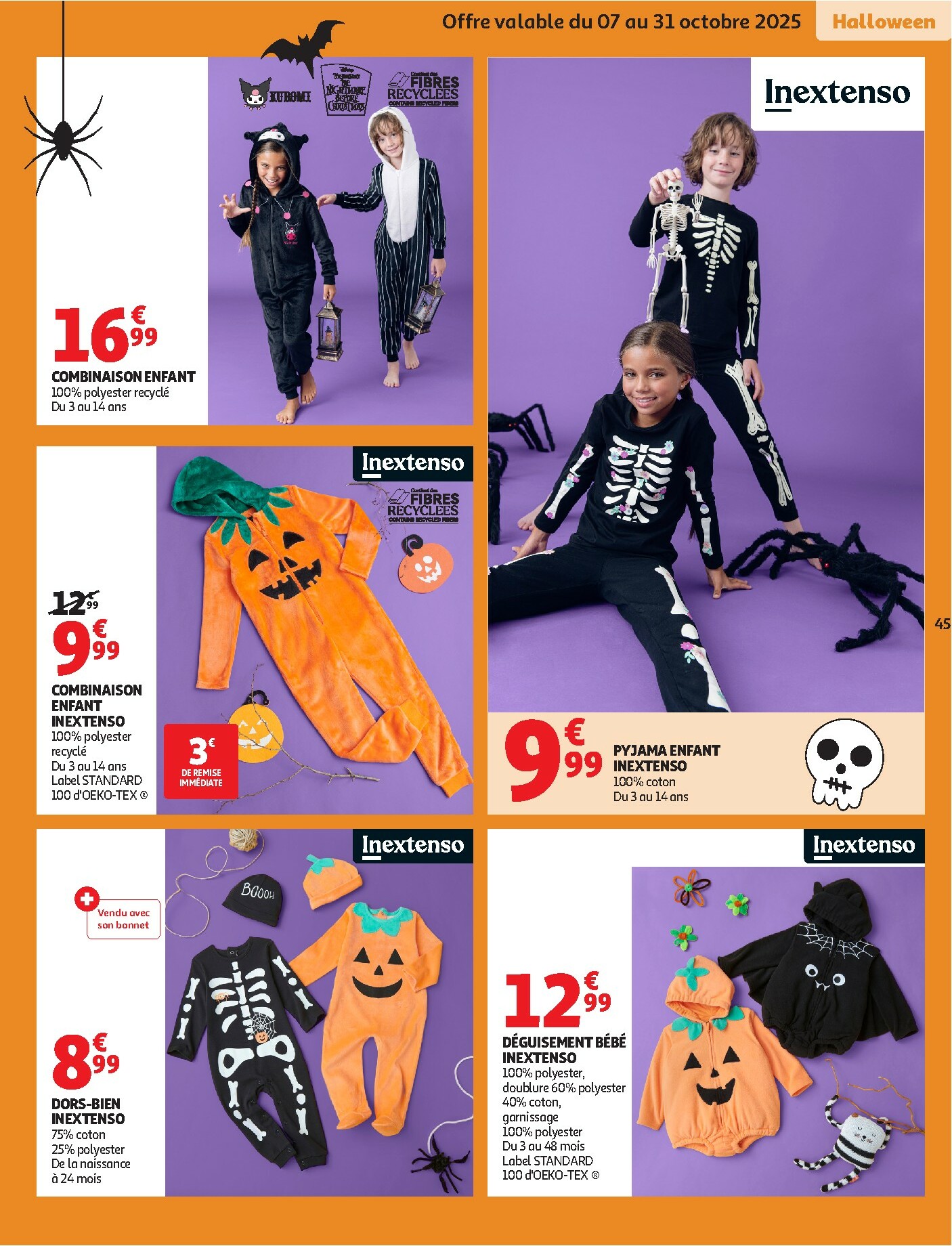 auchan - Catalogue Auchan - Des petits prix pour les grands moments de la journée valable du 07/10 au 19/10 - page: 45