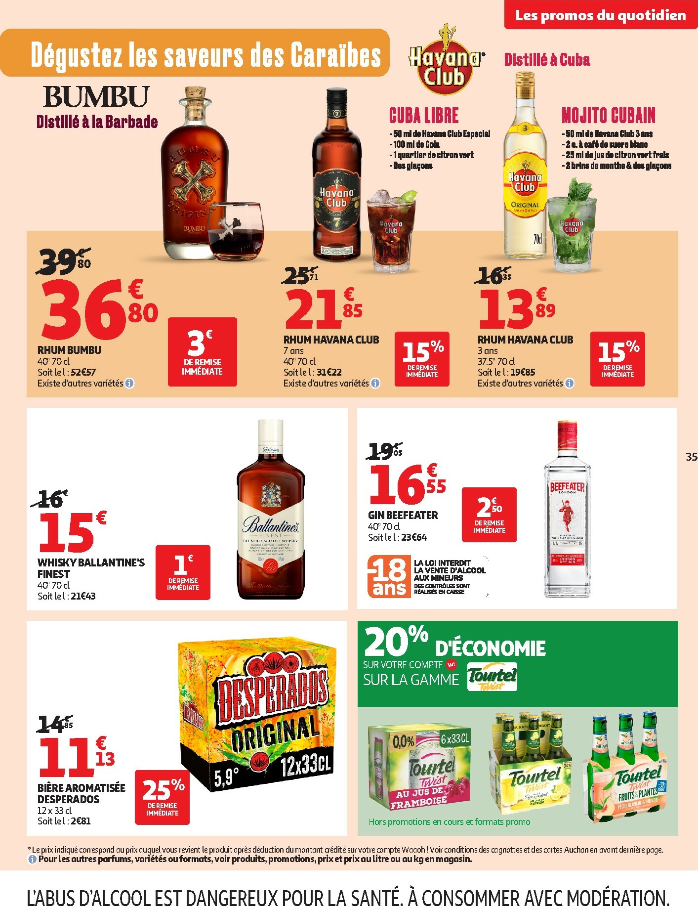 auchan - Catalogue Auchan - Des petits prix pour les grands moments de la journée valable du 07/10 au 19/10 - page: 35