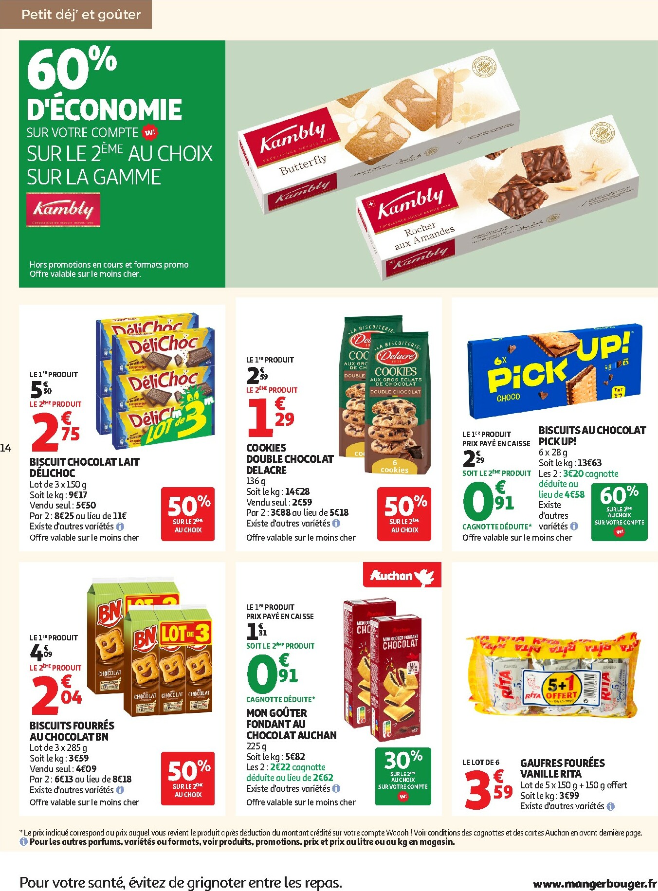 auchan - Catalogue Auchan - Des petits prix pour les grands moments de la journée valable du 07/10 au 19/10 - page: 14