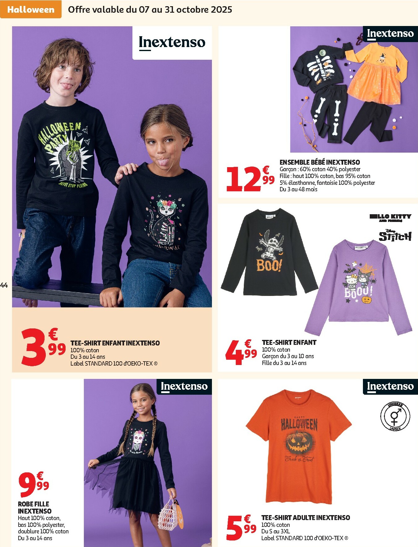 auchan - Catalogue Auchan - Des petits prix pour les grands moments de la journée valable du 07/10 au 19/10 - page: 44