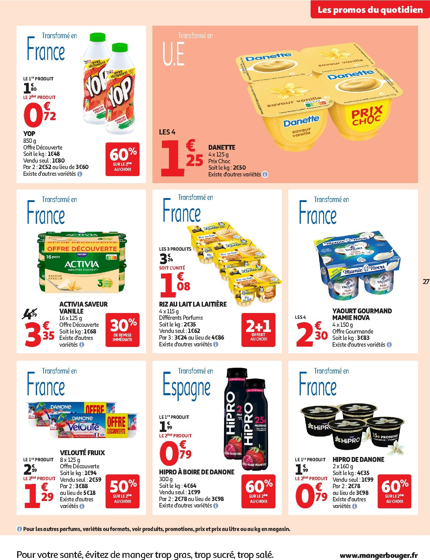 auchan - Catalogue Auchan - Des petits prix pour les grands moments de la journée valable du 07/10 au 19/10 - page: 27