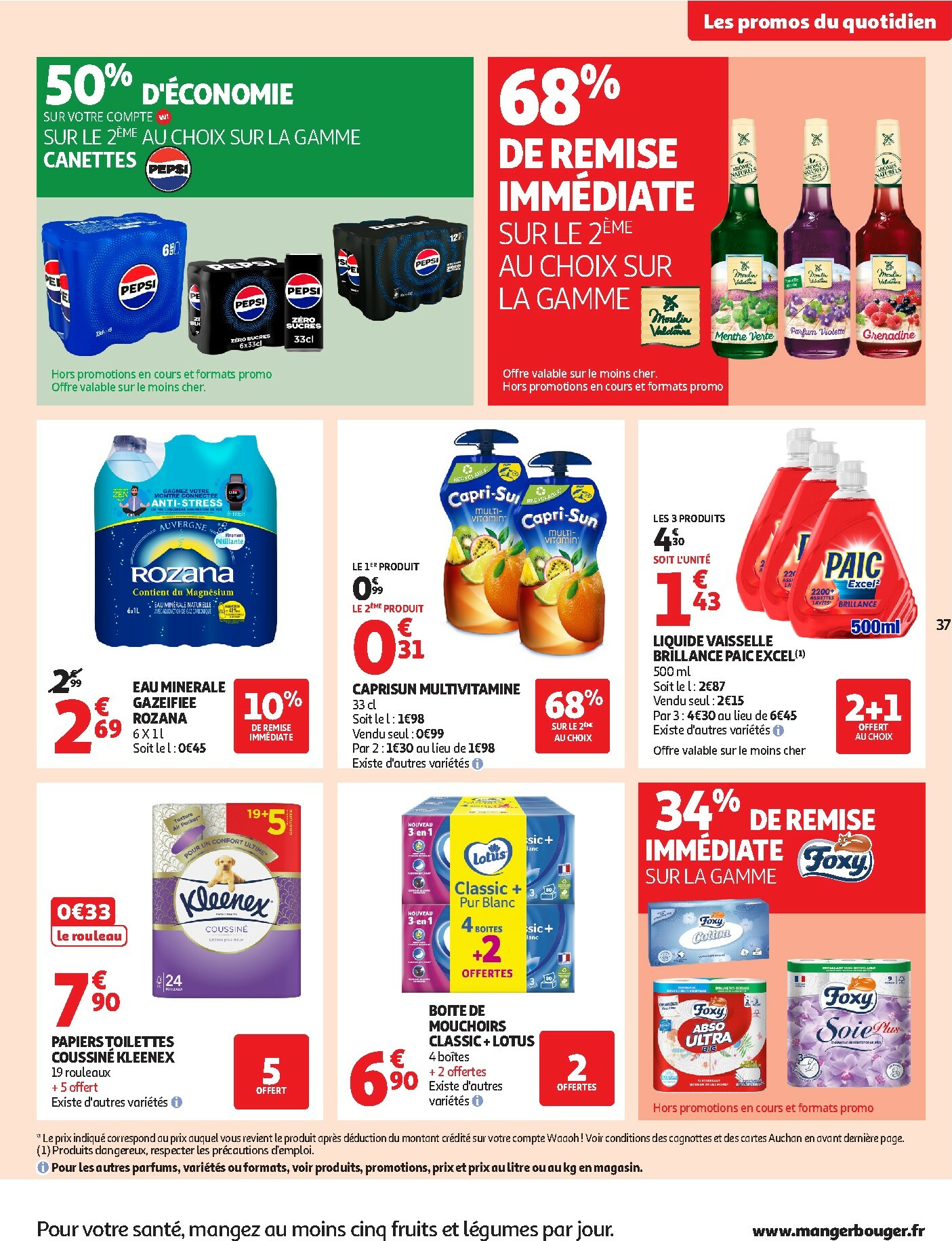 auchan - Catalogue Auchan - Des petits prix pour les grands moments de la journée valable du 07/10 au 19/10 - page: 37