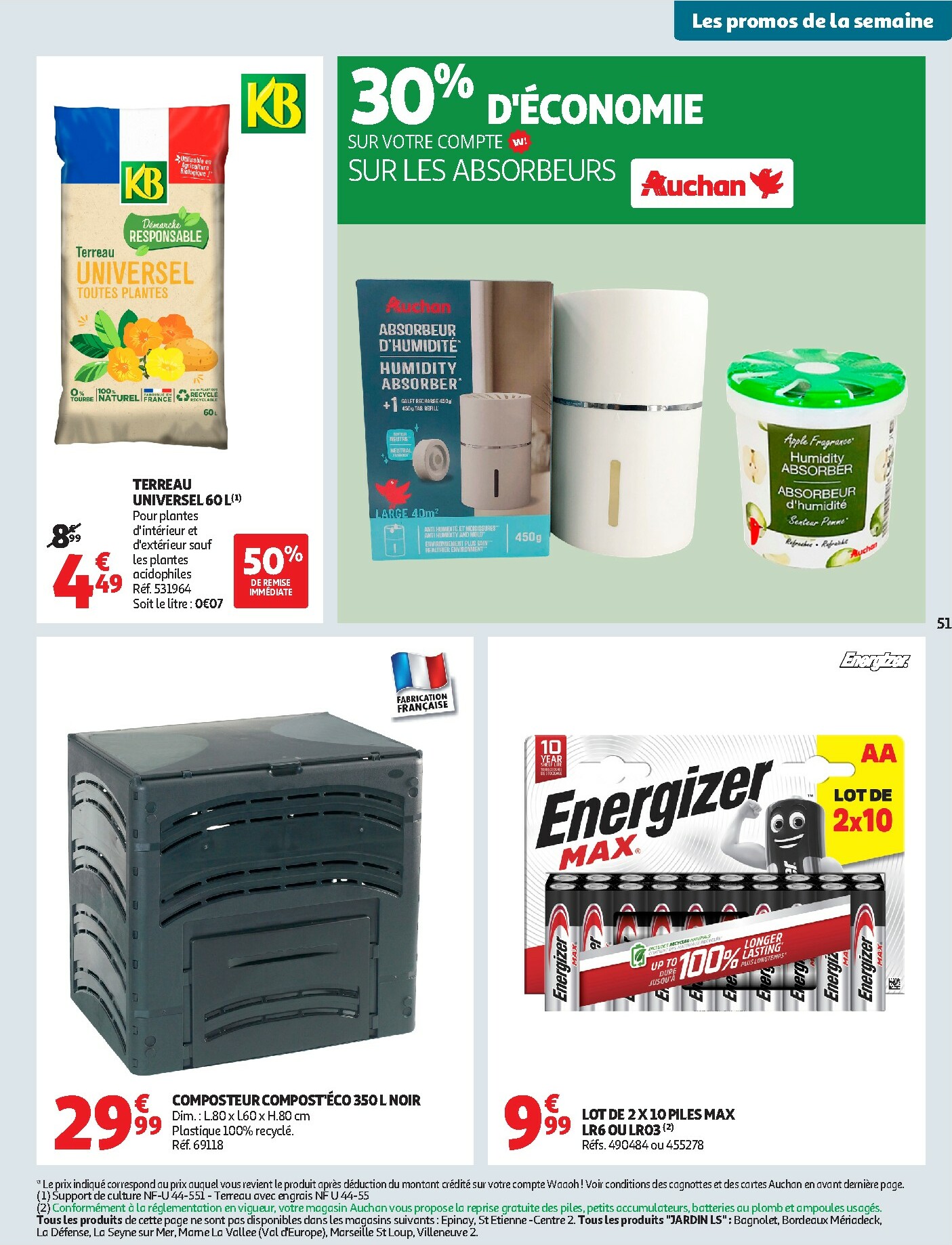 auchan - Catalogue Auchan - Des petits prix pour les grands moments de la journée valable du 07/10 au 19/10 - page: 51
