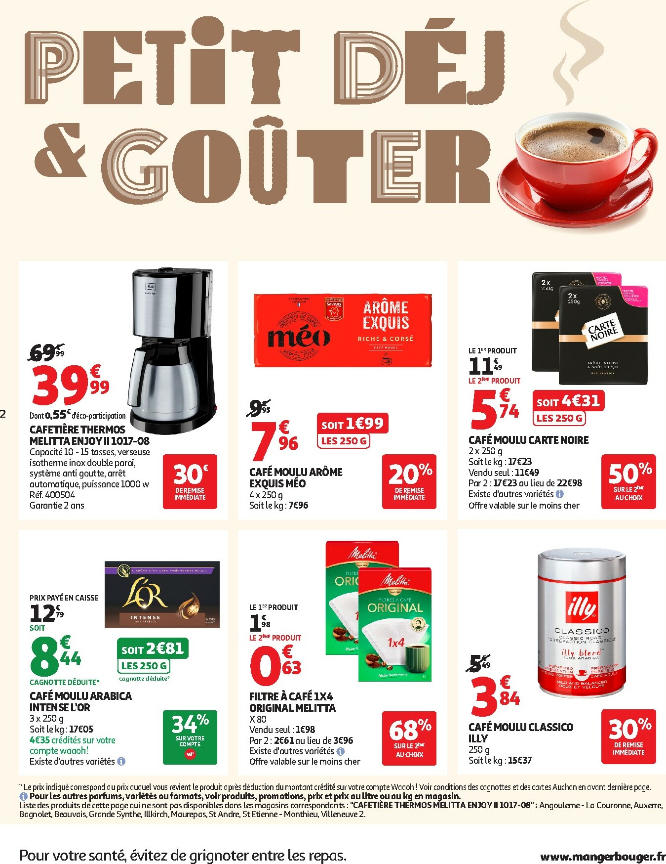 auchan - Catalogue Auchan - Des petits prix pour les grands moments de la journée valable du 07/10 au 19/10 - page: 2