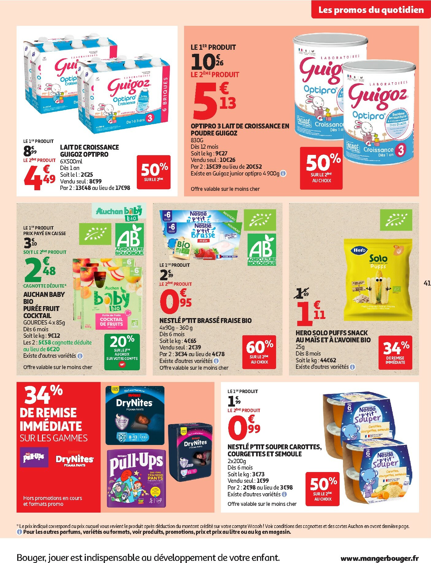 auchan - Catalogue Auchan - Des petits prix pour les grands moments de la journée valable du 07/10 au 19/10 - page: 41