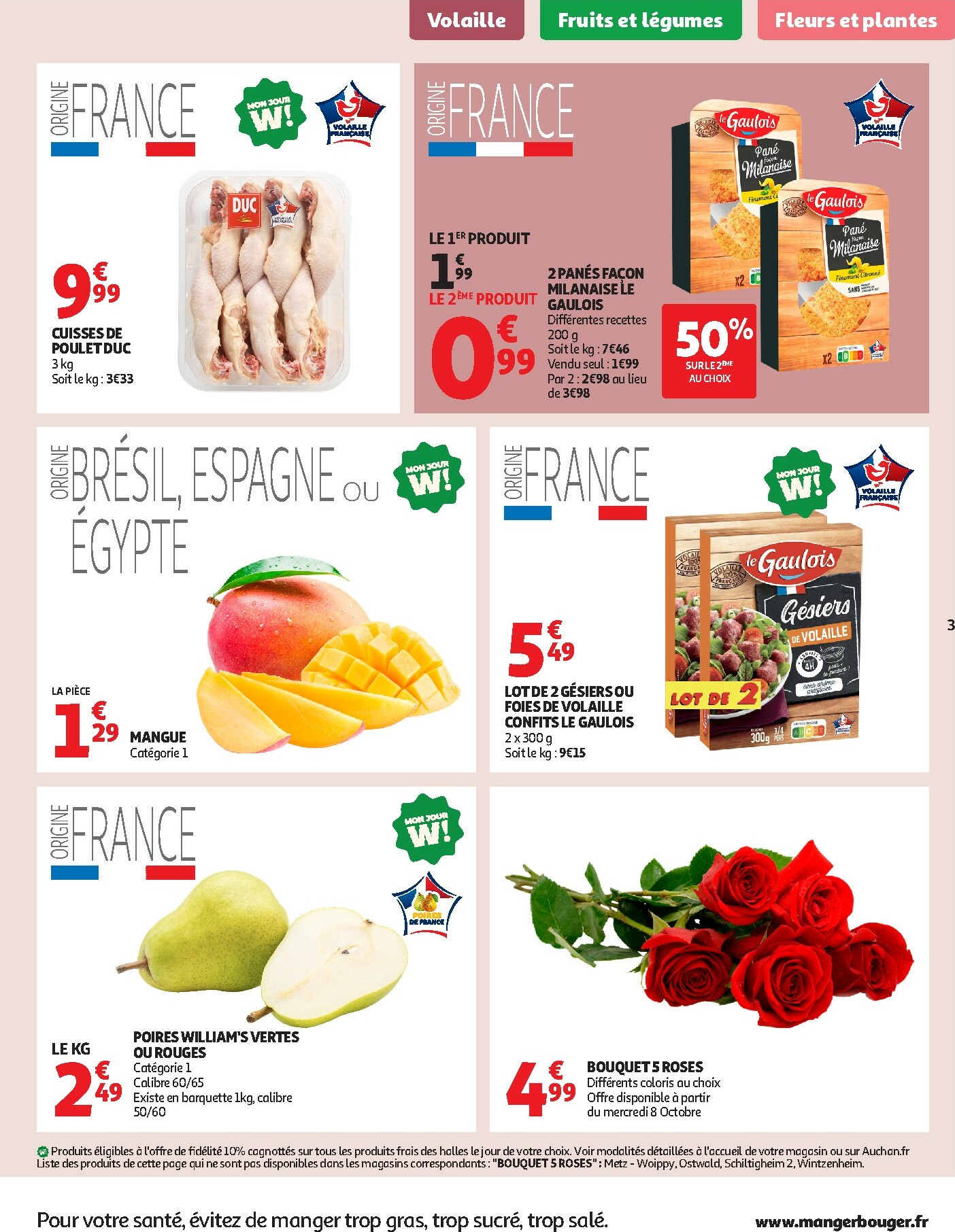 auchan - Catalogue Auchan - Le frais, le bon moins cher valable du 07/10 au 11/10 - page: 3