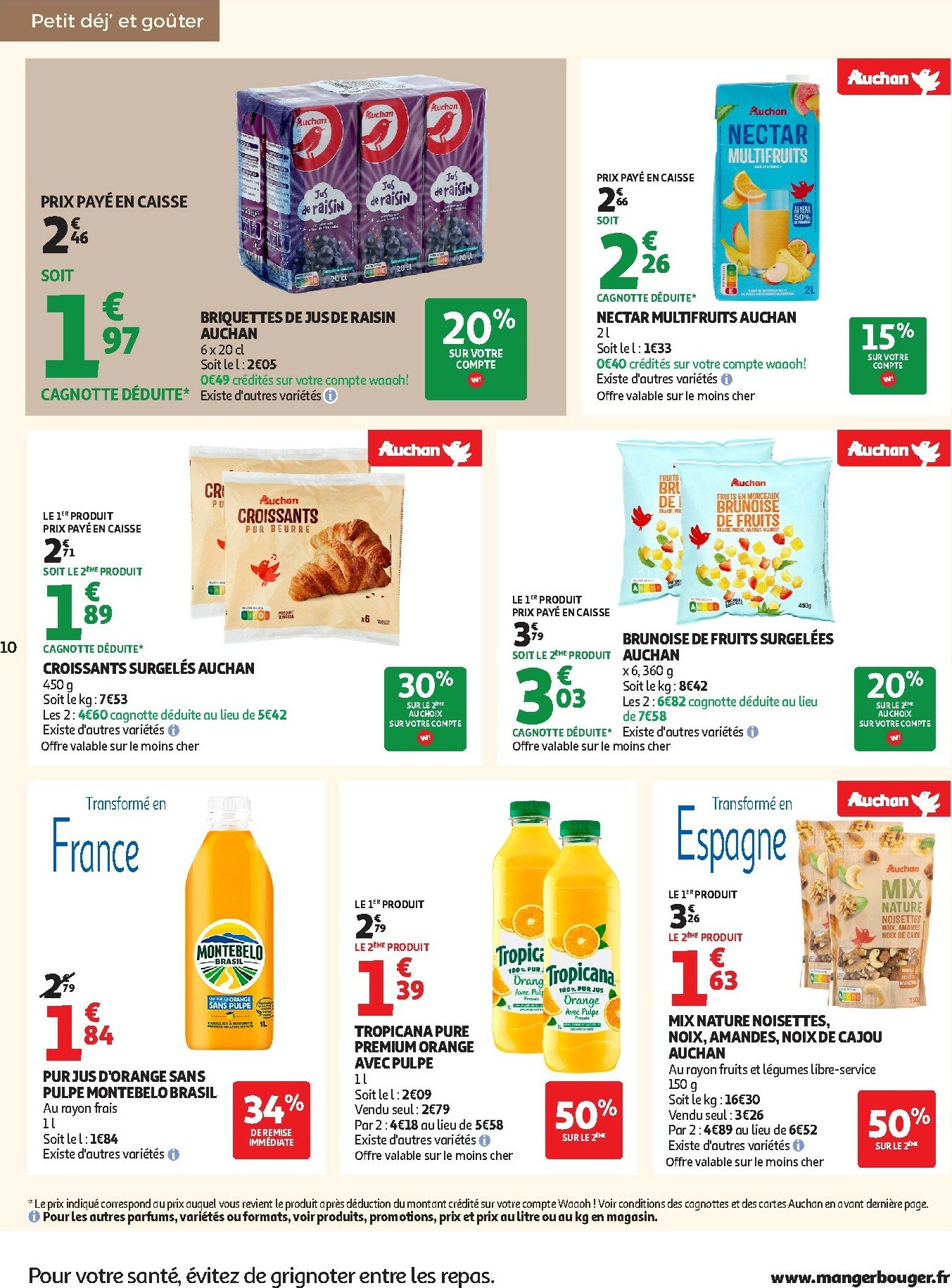 auchan - Catalogue Auchan - Le frais, le bon moins cher valable du 07/10 au 11/10 - page: 10