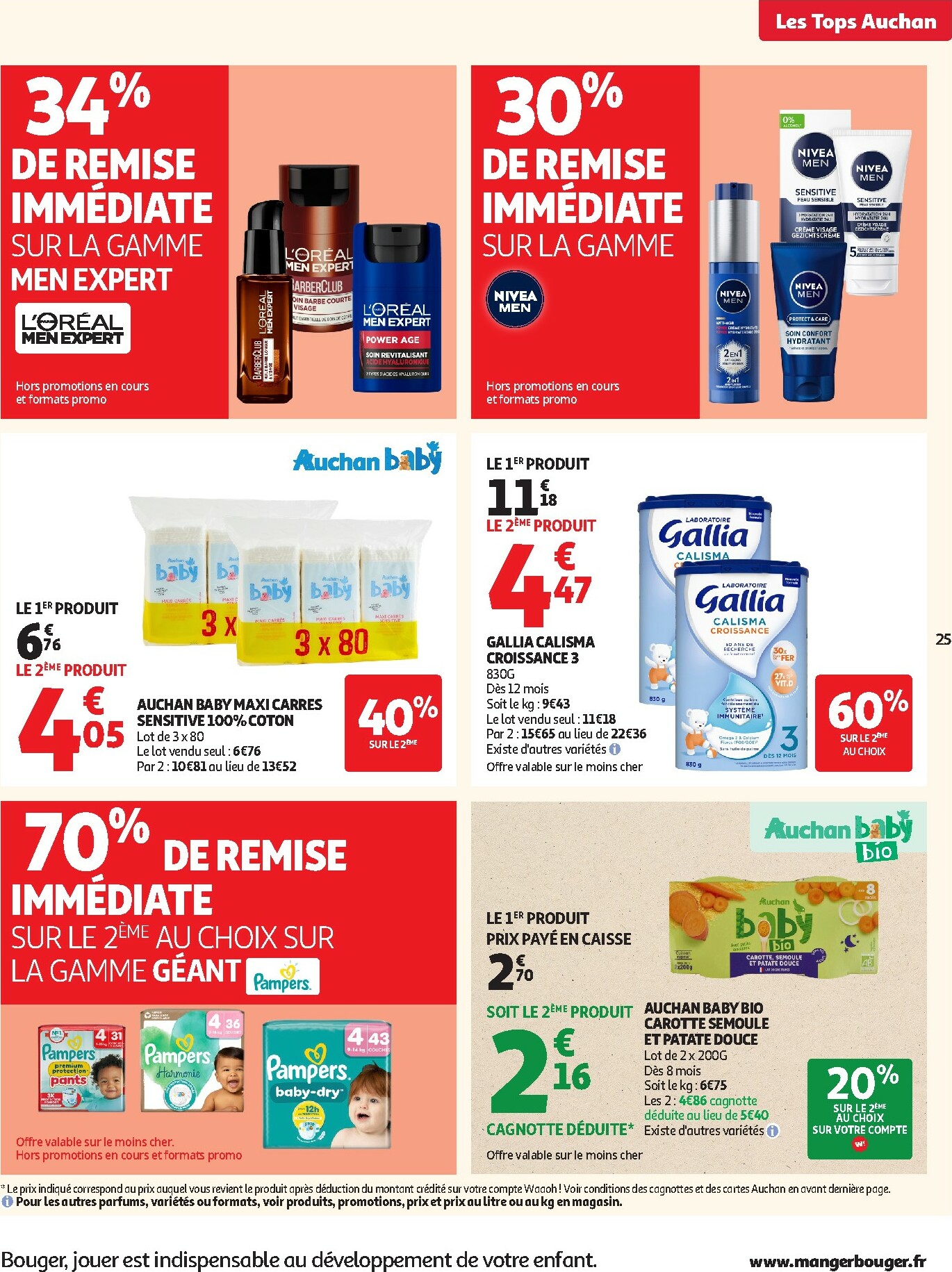 auchan - Catalogue Auchan - Des prix aussi bas, c'est le top dans votre super valable du 14/10 au 25/10 - page: 25 auchan - Catalogue Auchan - Des prix aussi bas, c'est le top dans votre super valable du 14/10 au 25/10 - page: 25