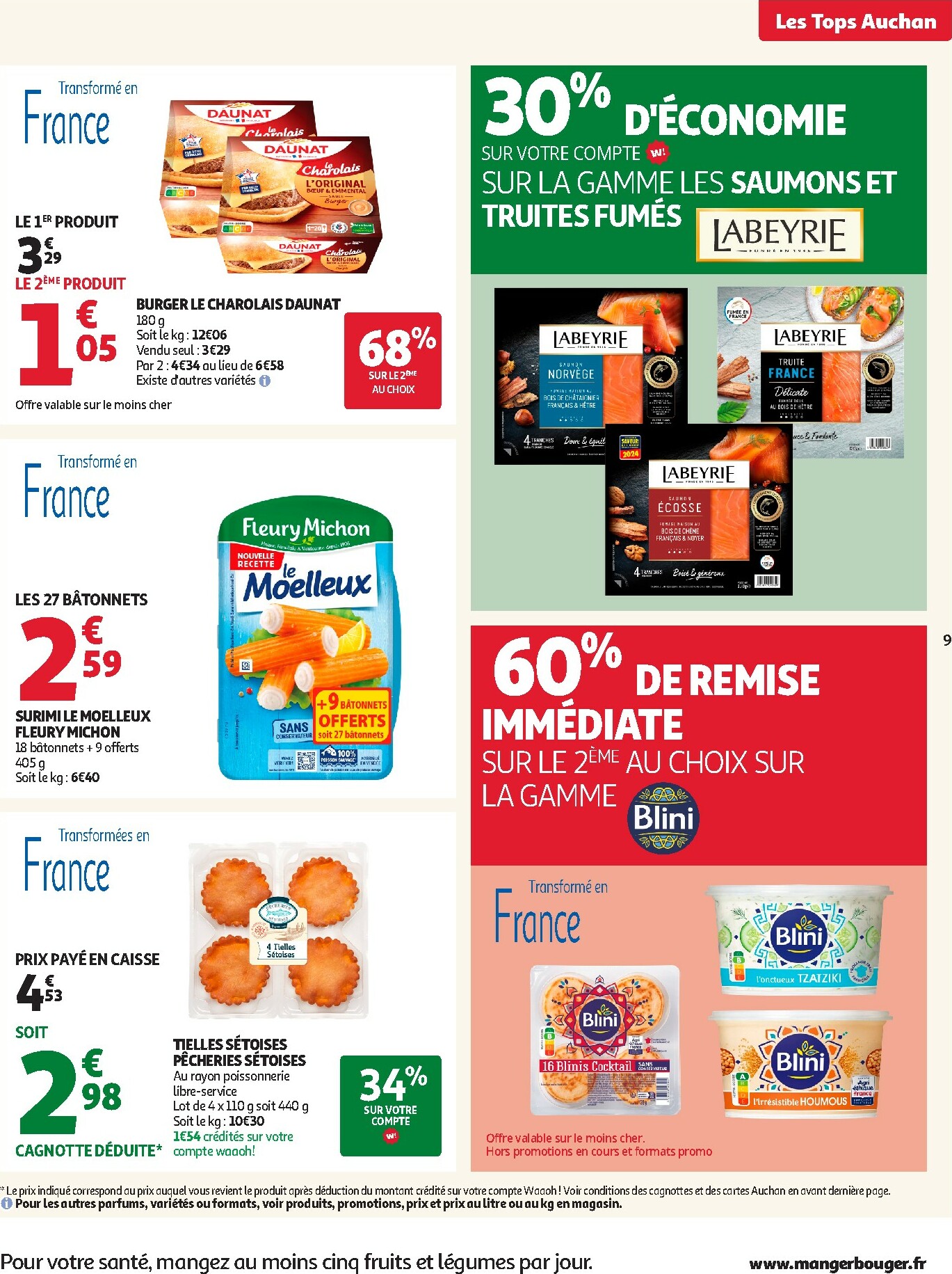 auchan - Catalogue Auchan - Des prix aussi bas, c'est le top dans votre super valable du 14/10 au 25/10 - page: 9 auchan - Catalogue Auchan - Des prix aussi bas, c'est le top dans votre super valable du 14/10 au 25/10 - page: 9