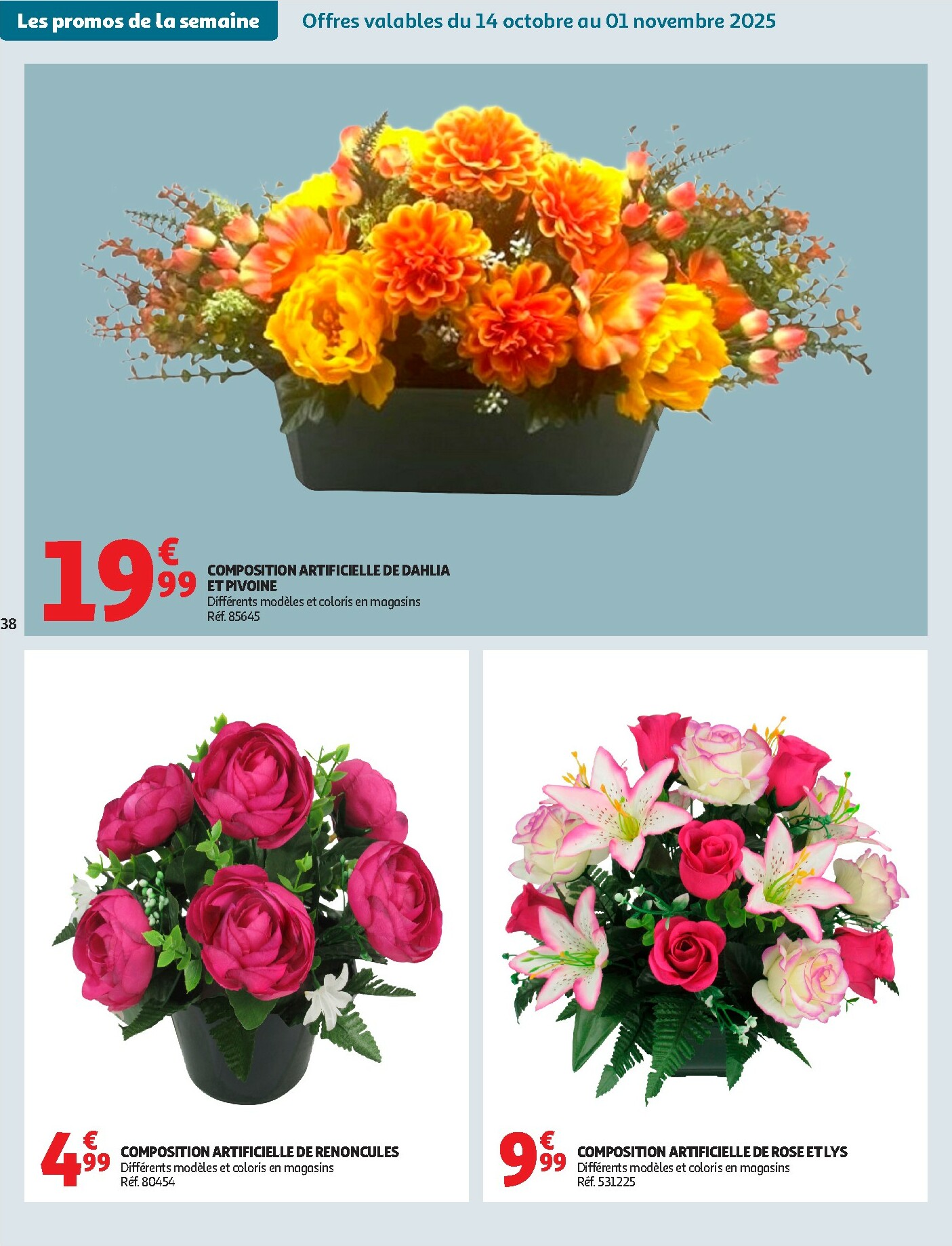 auchan - Catalogue Auchan - Des prix aussi bas, c'est le top dans votre super valable du 14/10 au 25/10 - page: 38 auchan - Catalogue Auchan - Des prix aussi bas, c'est le top dans votre super valable du 14/10 au 25/10 - page: 38