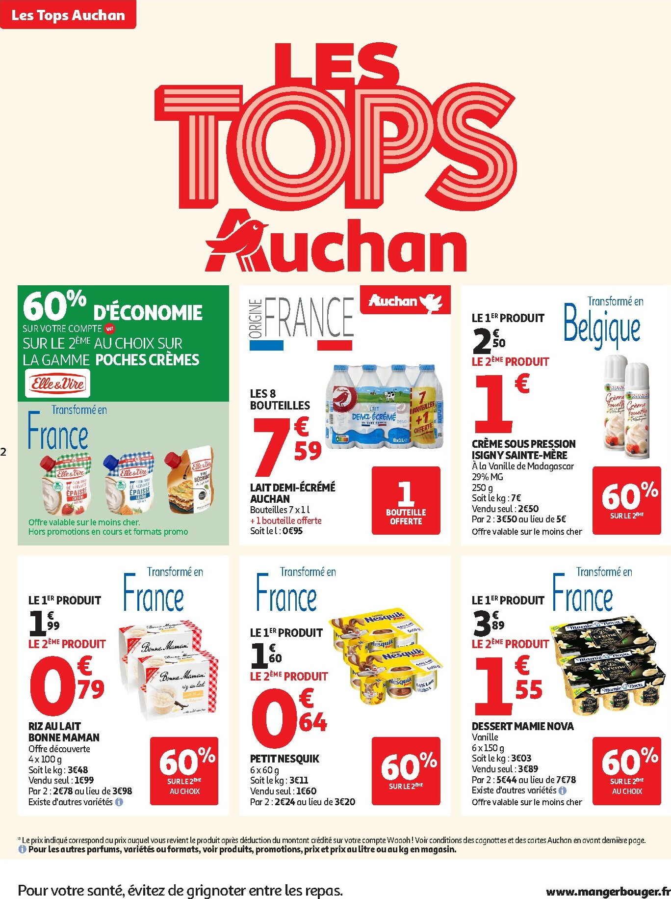 auchan - Catalogue Auchan - Des prix aussi bas, c'est le top dans votre super valable du 14/10 au 25/10 - page: 2 auchan - Catalogue Auchan - Des prix aussi bas, c'est le top dans votre super valable du 14/10 au 25/10 - page: 2
