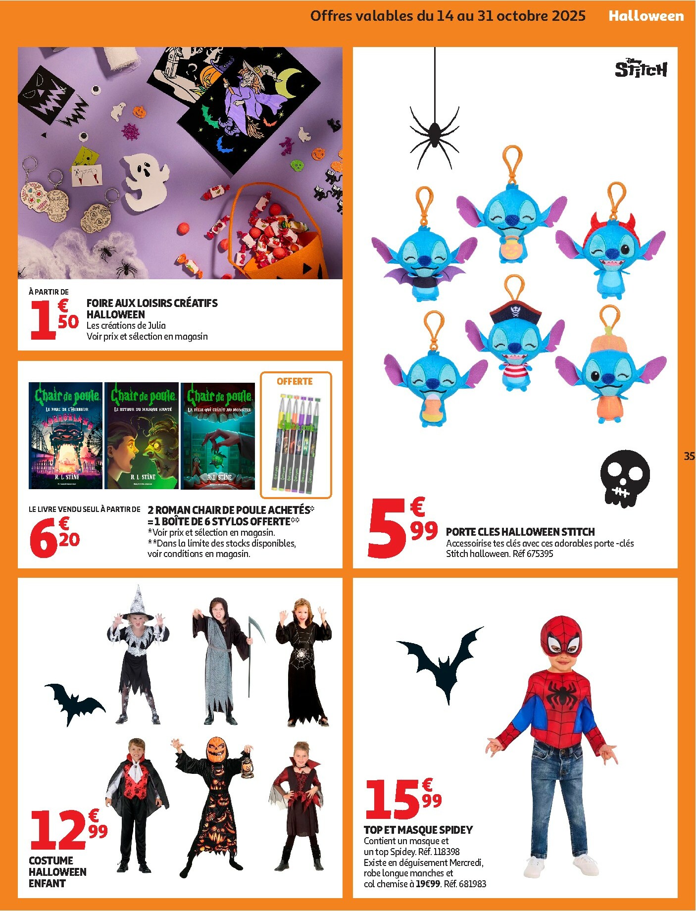 auchan - Catalogue Auchan - Des prix aussi bas, c'est le top dans votre super valable du 14/10 au 25/10 - page: 35 auchan - Catalogue Auchan - Des prix aussi bas, c'est le top dans votre super valable du 14/10 au 25/10 - page: 35