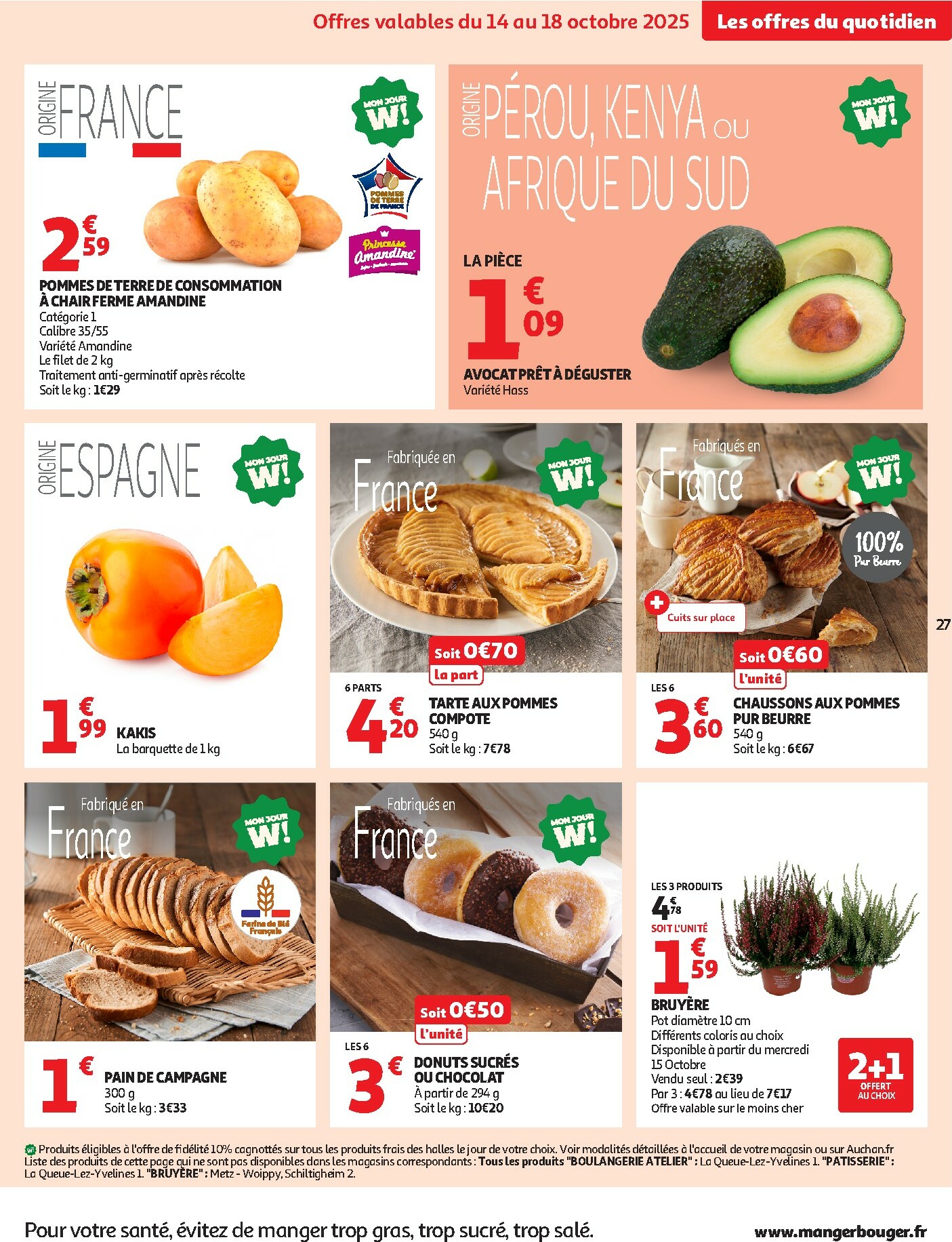 auchan - Catalogue Auchan - Des prix aussi bas, c'est le top dans votre super valable du 14/10 au 25/10 - page: 27 auchan - Catalogue Auchan - Des prix aussi bas, c'est le top dans votre super valable du 14/10 au 25/10 - page: 27