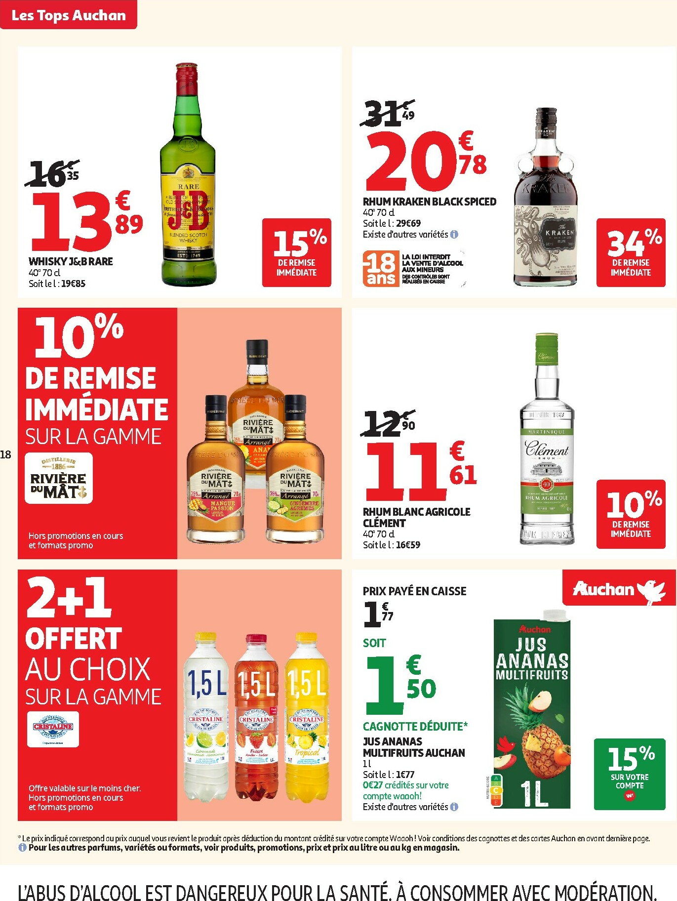 auchan - Catalogue Auchan - Des prix aussi bas, c'est le top dans votre super valable du 14/10 au 25/10 - page: 18 auchan - Catalogue Auchan - Des prix aussi bas, c'est le top dans votre super valable du 14/10 au 25/10 - page: 18