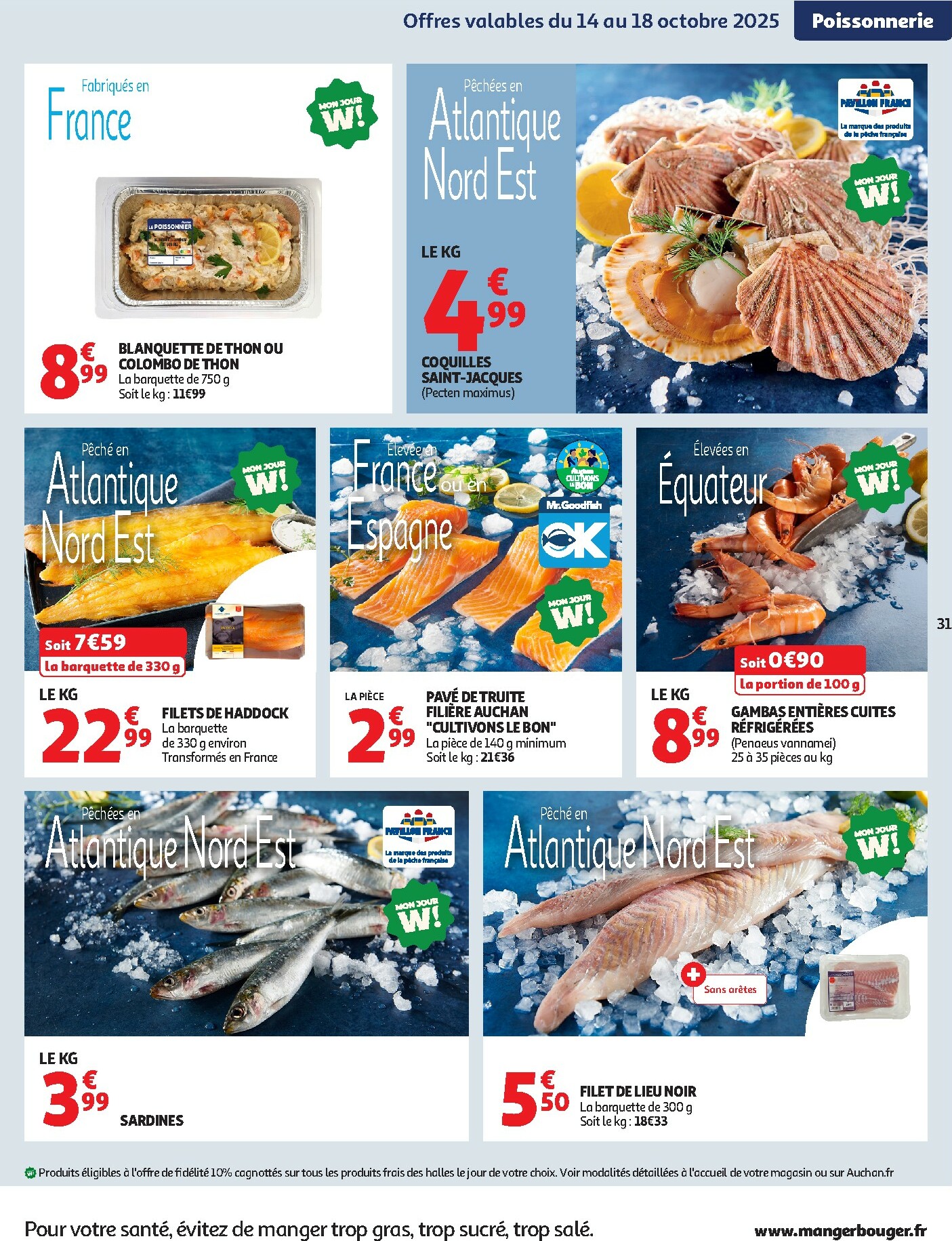 auchan - Catalogue Auchan - Des prix aussi bas, c'est le top dans votre super valable du 14/10 au 25/10 - page: 31 auchan - Catalogue Auchan - Des prix aussi bas, c'est le top dans votre super valable du 14/10 au 25/10 - page: 31