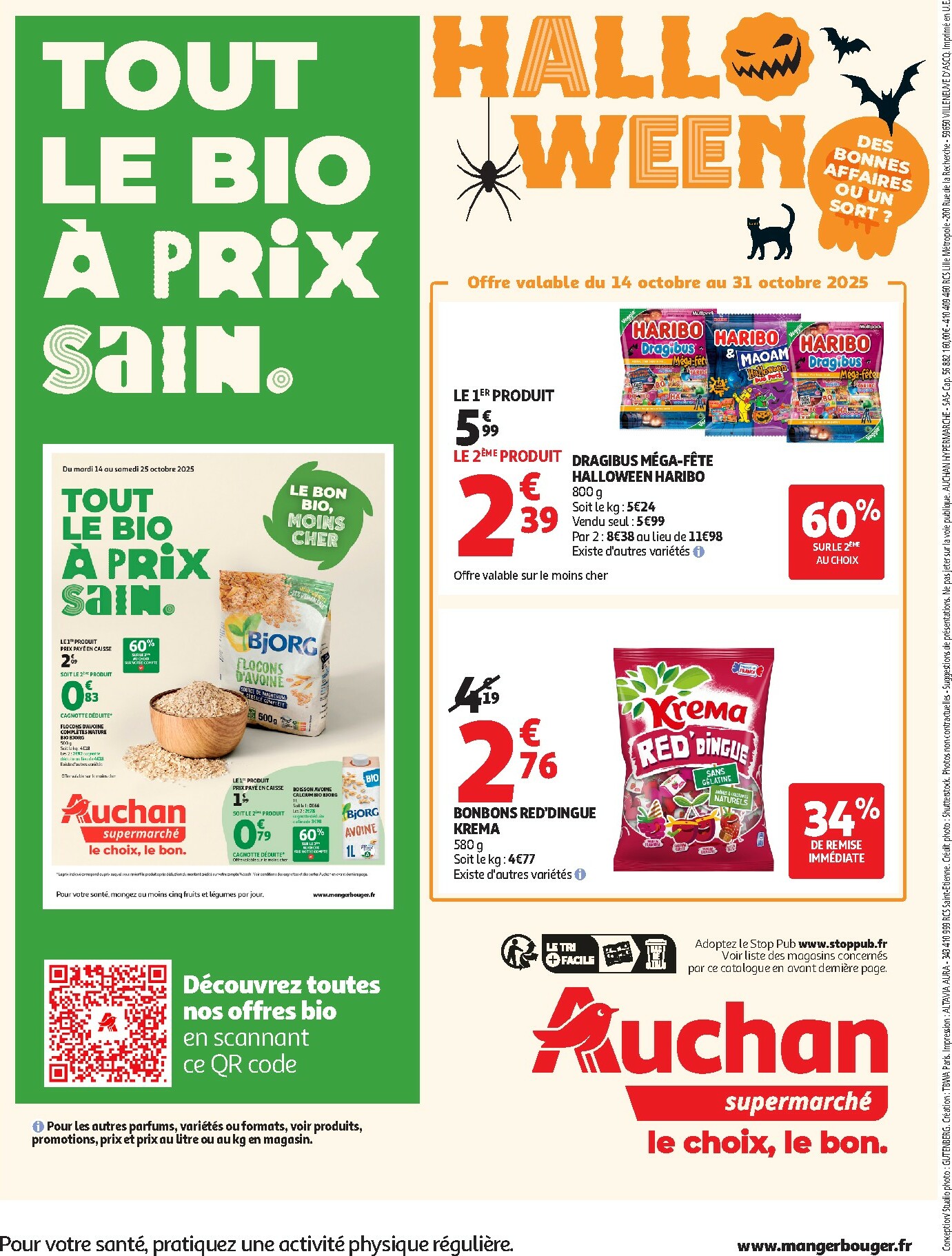 auchan - Catalogue Auchan - Des prix aussi bas, c'est le top dans votre super valable du 14/10 au 25/10 - page: 40 auchan - Catalogue Auchan - Des prix aussi bas, c'est le top dans votre super valable du 14/10 au 25/10 - page: 40