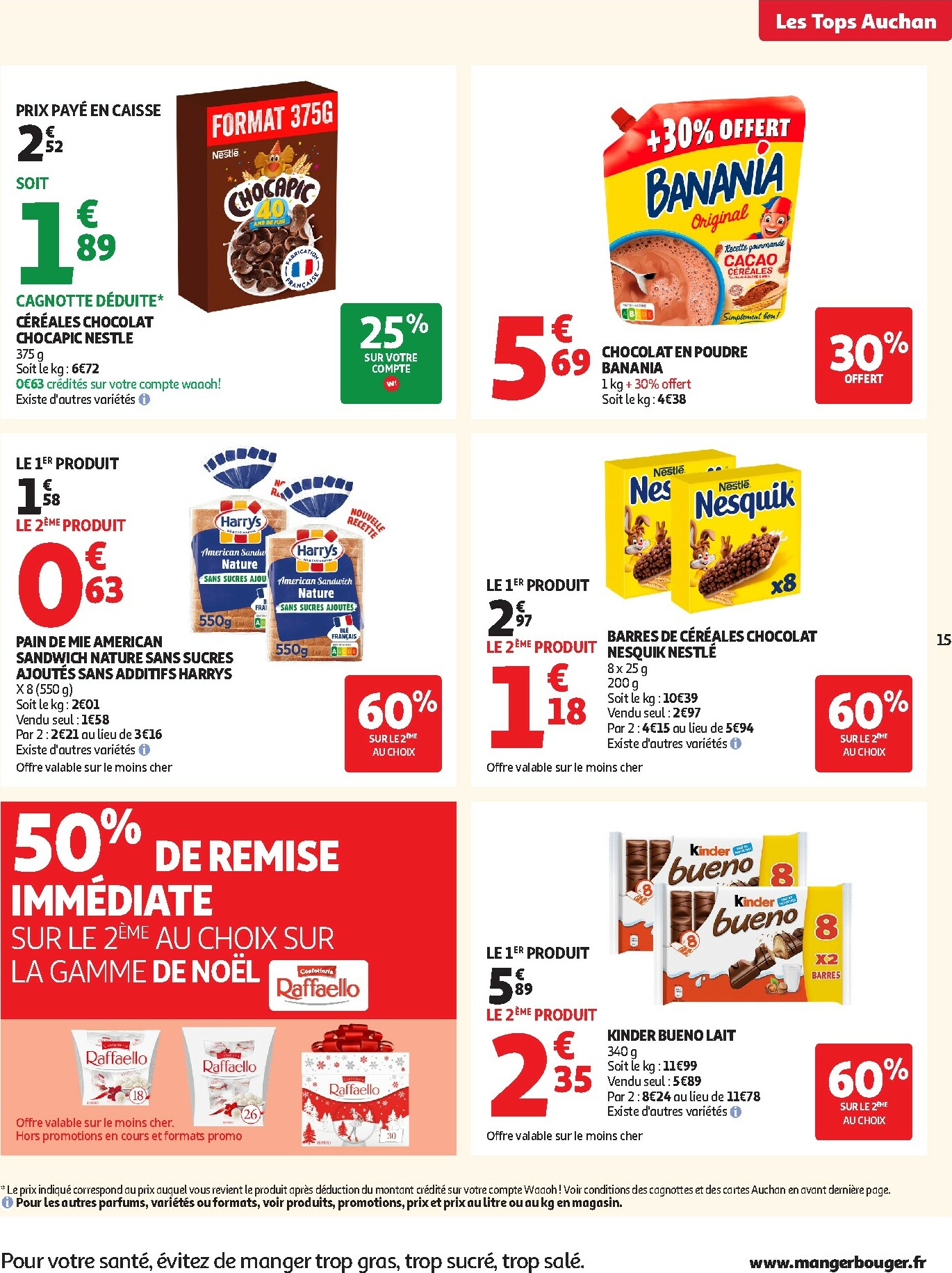 auchan - Catalogue Auchan - Des prix aussi bas, c'est le top dans votre super valable du 14/10 au 25/10 - page: 15 auchan - Catalogue Auchan - Des prix aussi bas, c'est le top dans votre super valable du 14/10 au 25/10 - page: 15