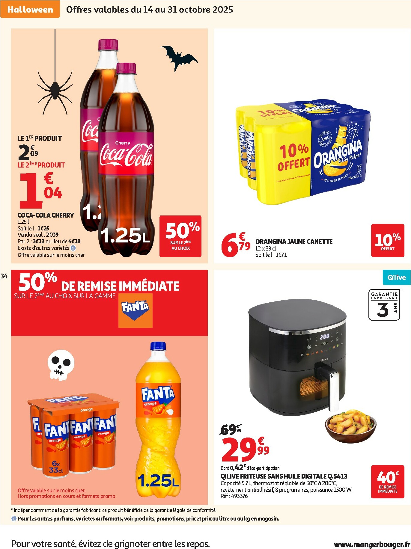 auchan - Catalogue Auchan - Des prix aussi bas, c'est le top dans votre super valable du 14/10 au 25/10 - page: 34 auchan - Catalogue Auchan - Des prix aussi bas, c'est le top dans votre super valable du 14/10 au 25/10 - page: 34