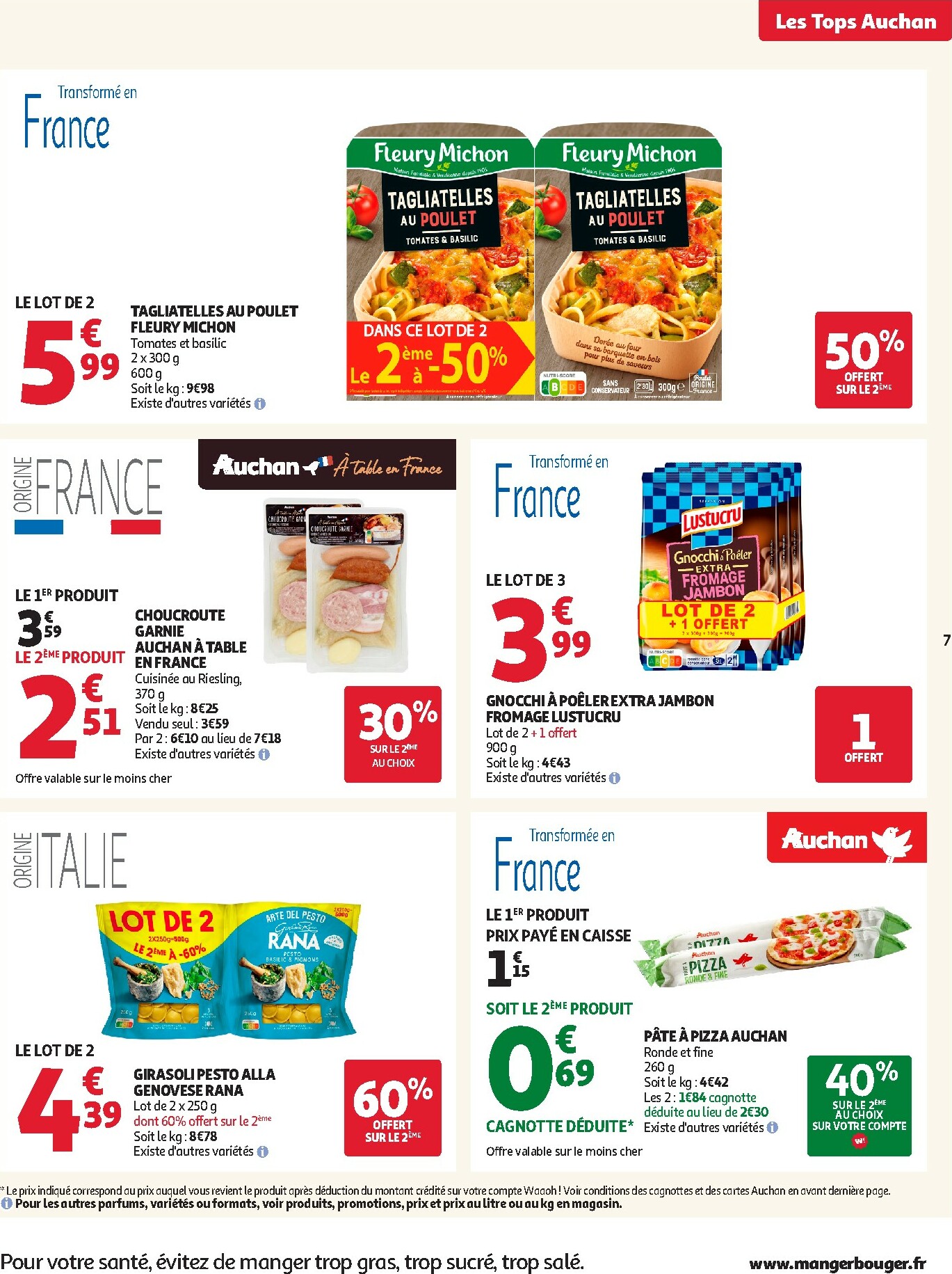 auchan - Catalogue Auchan - Des prix aussi bas, c'est le top dans votre super valable du 14/10 au 25/10 - page: 7 auchan - Catalogue Auchan - Des prix aussi bas, c'est le top dans votre super valable du 14/10 au 25/10 - page: 7