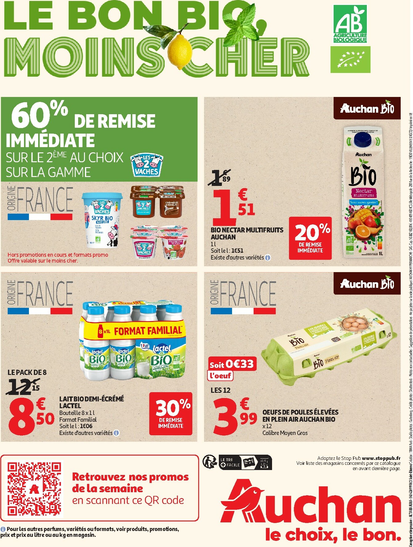 auchan - Catalogue Auchan - Tout le bio à prix sain valable du 14/10 au 26/10 - page: 12